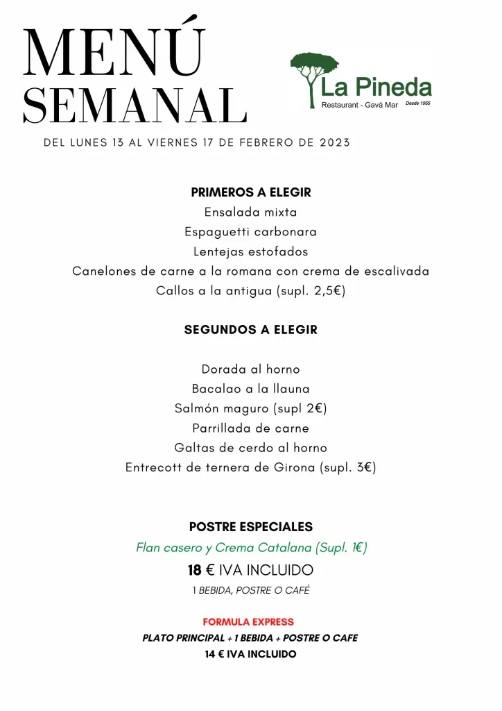 Menu 2