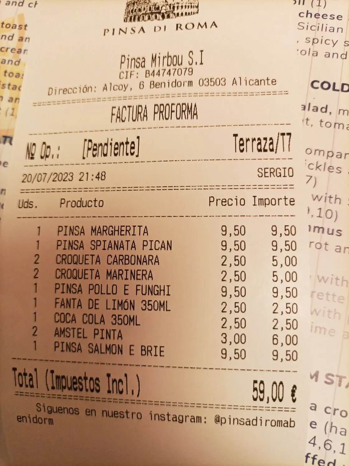 Menu 1