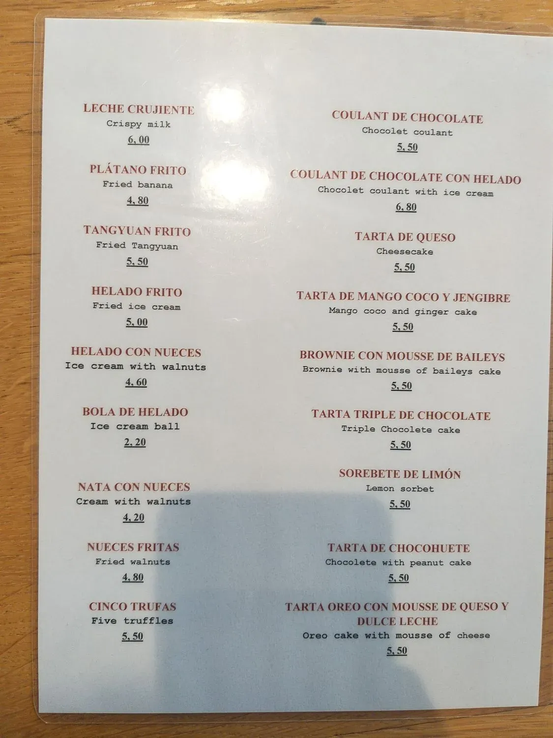 Menu 2