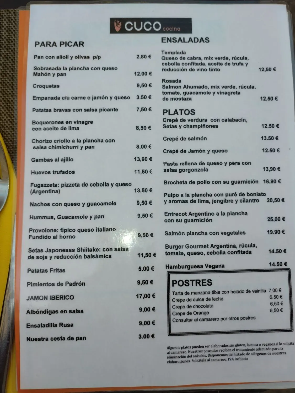 Menu 2