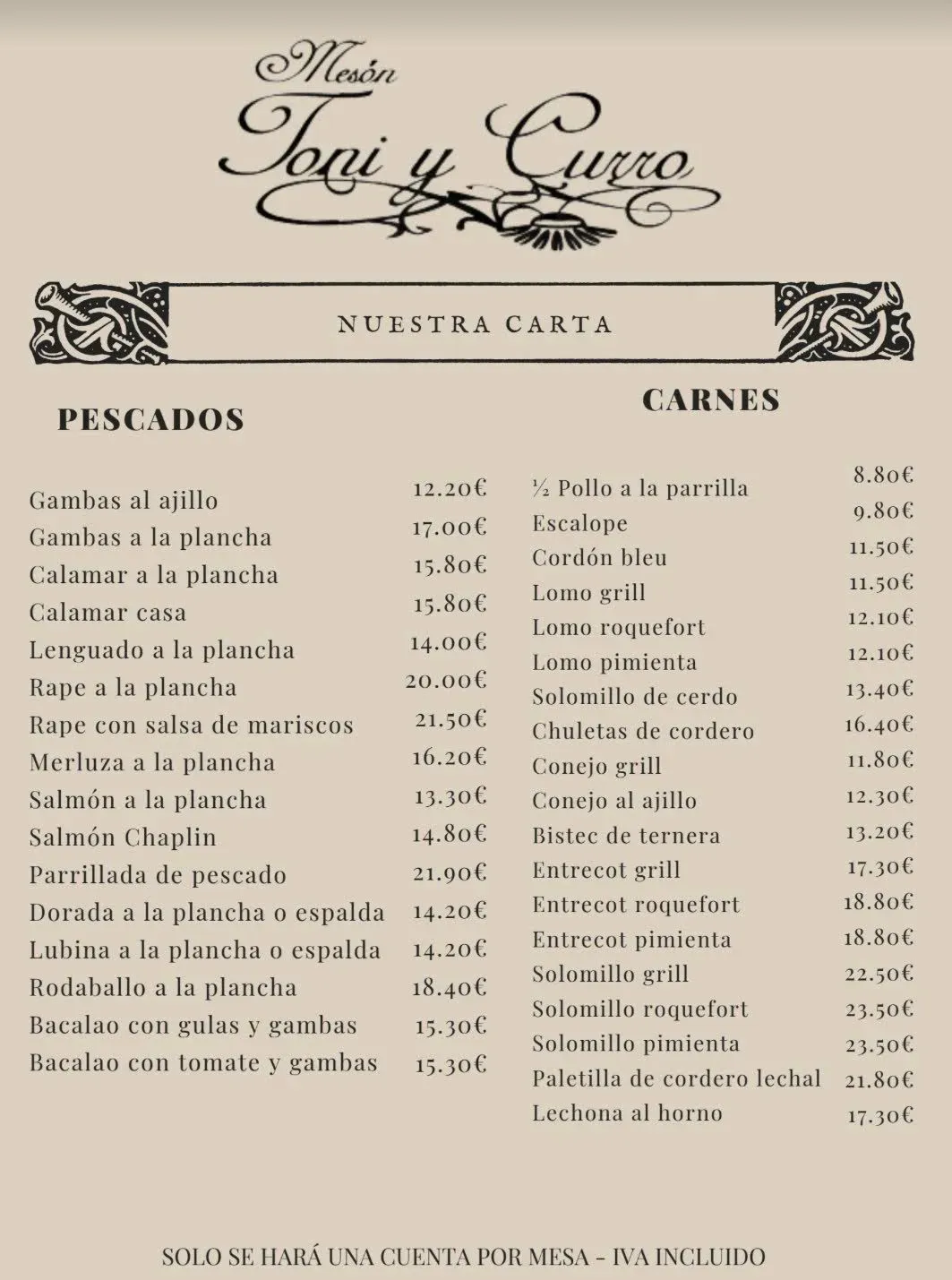 Menu 1