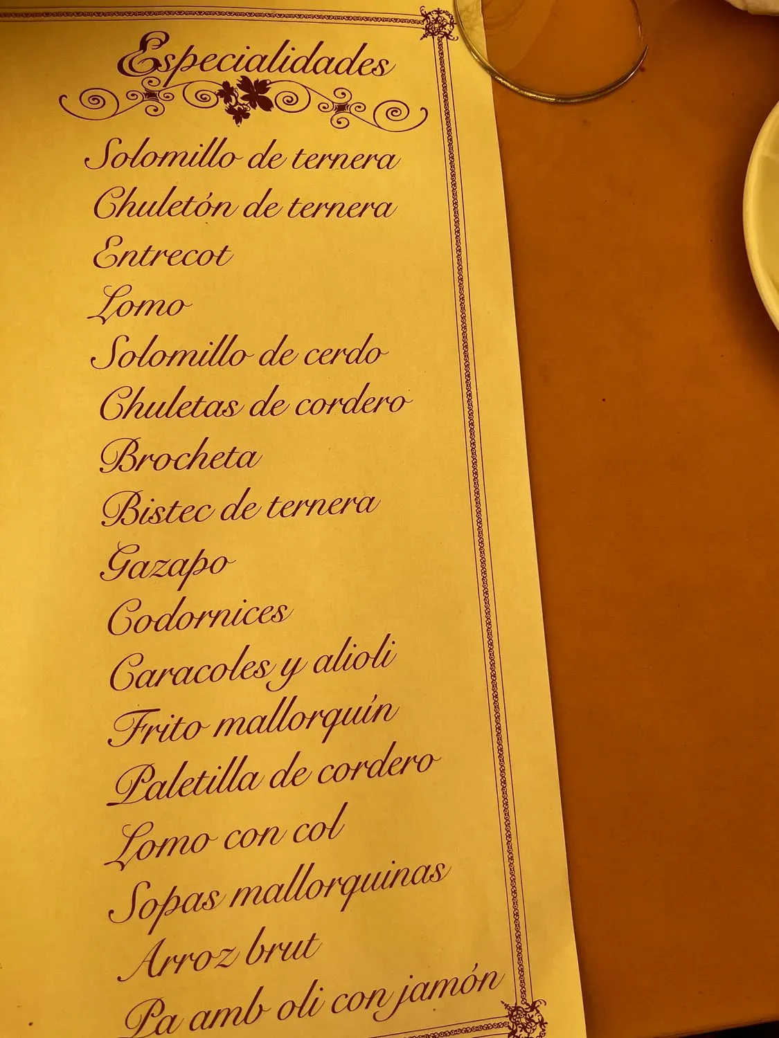 Menu 2