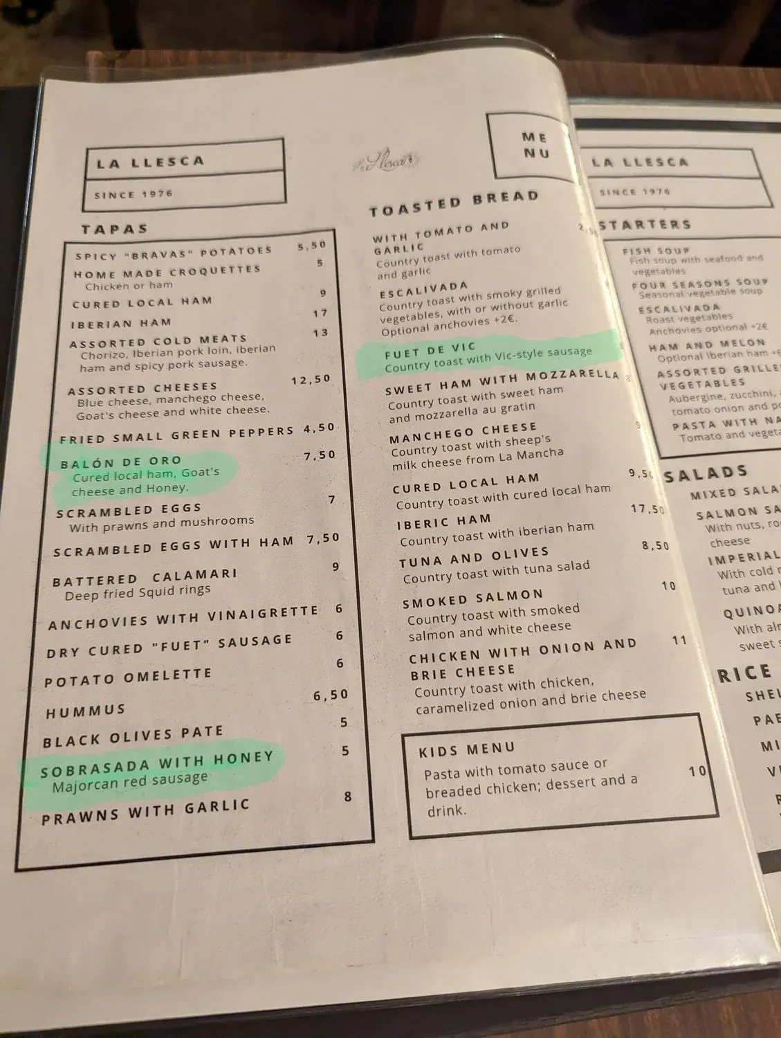 Menu 3