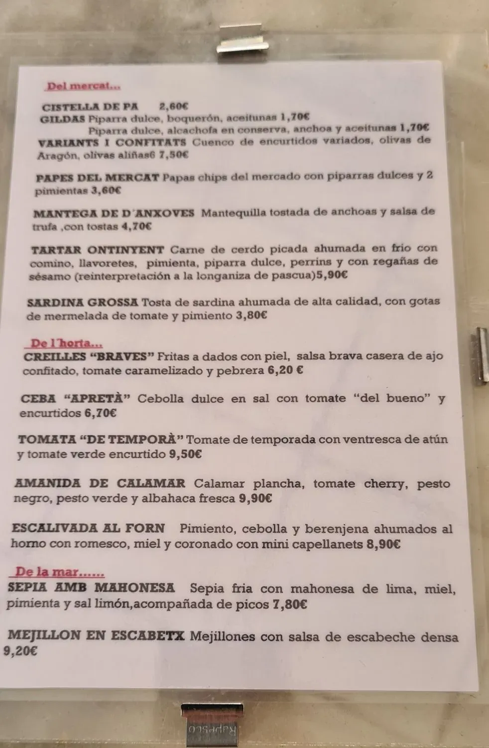 Menu 2