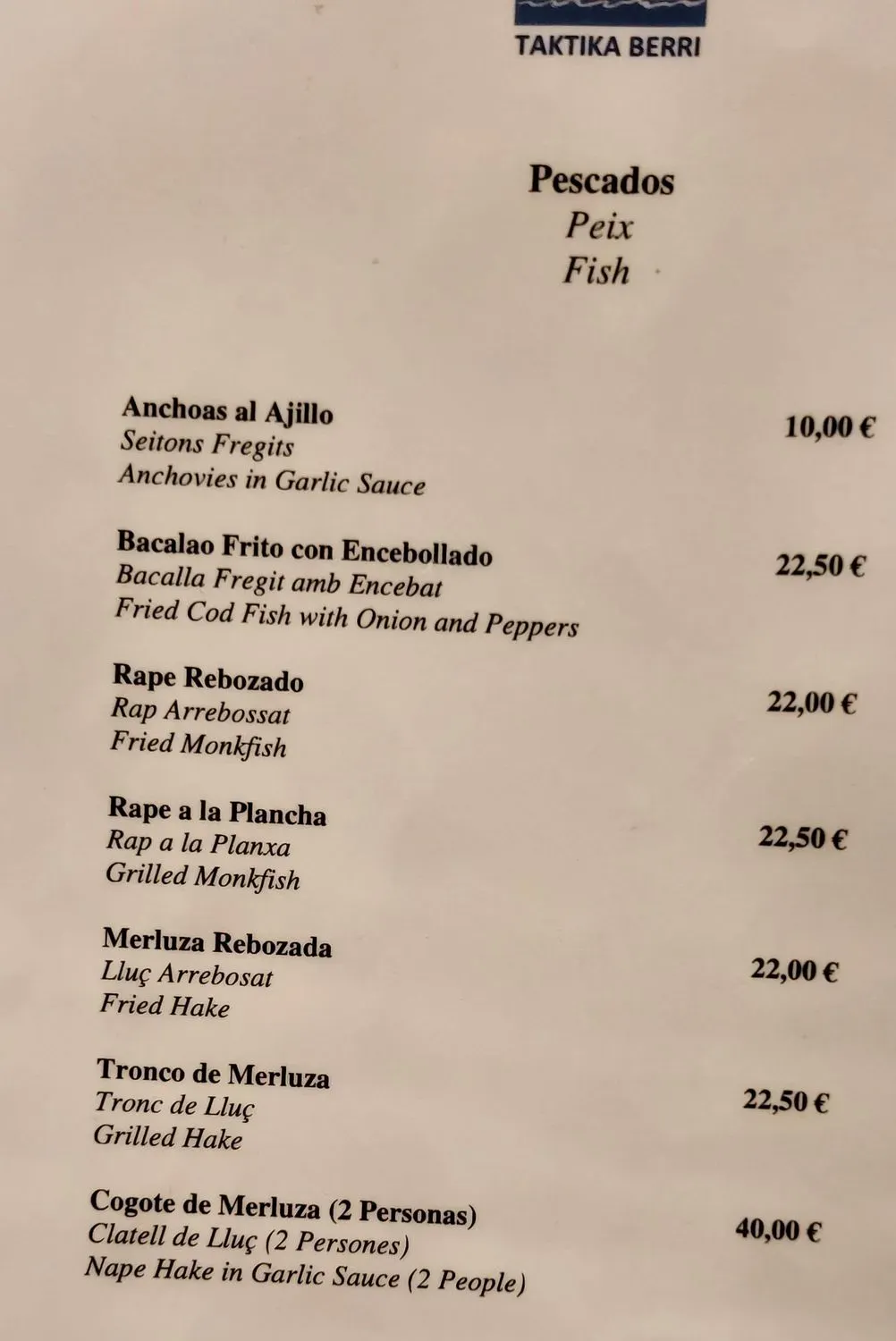 Menu 1