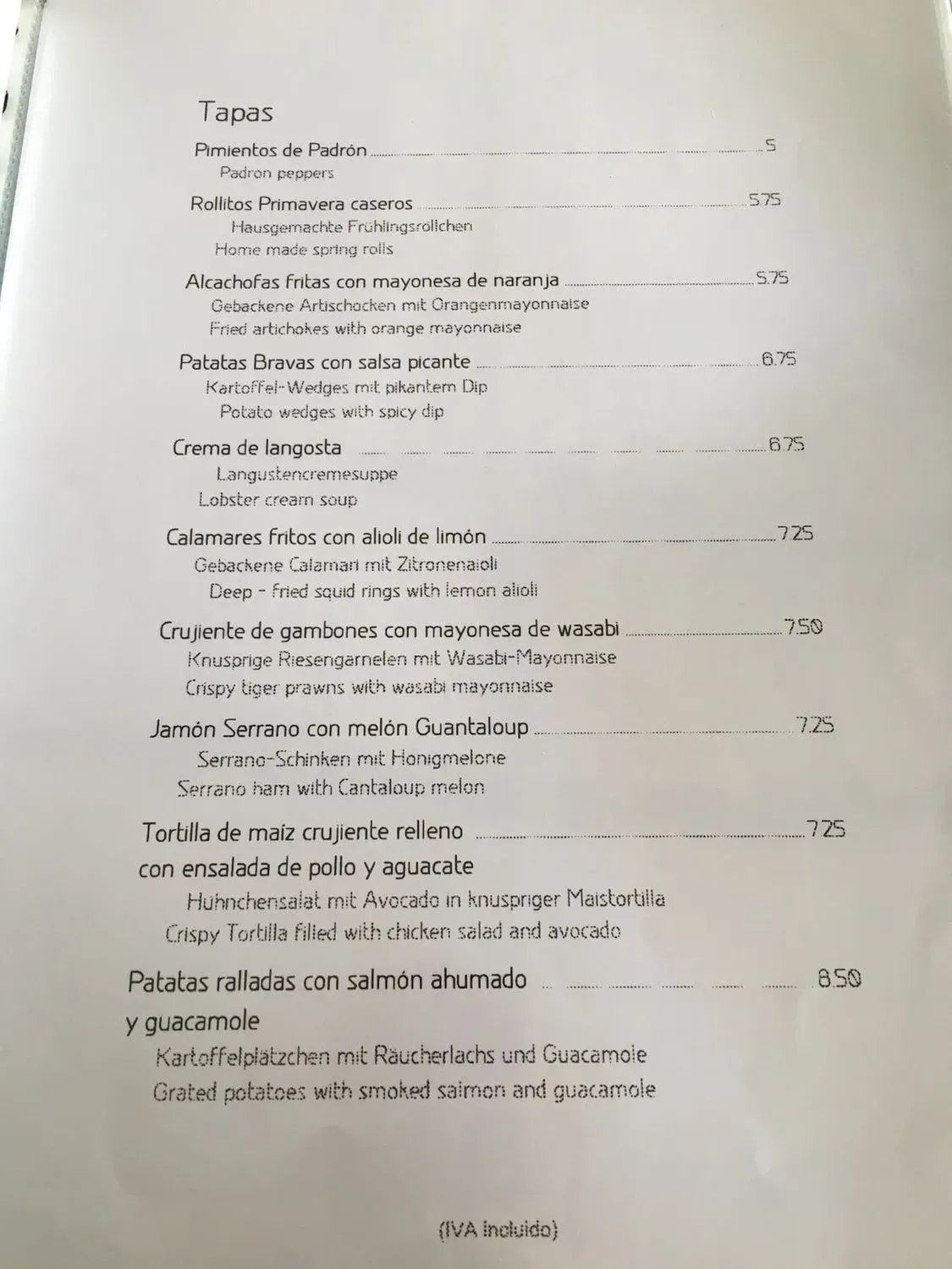 Menu 2