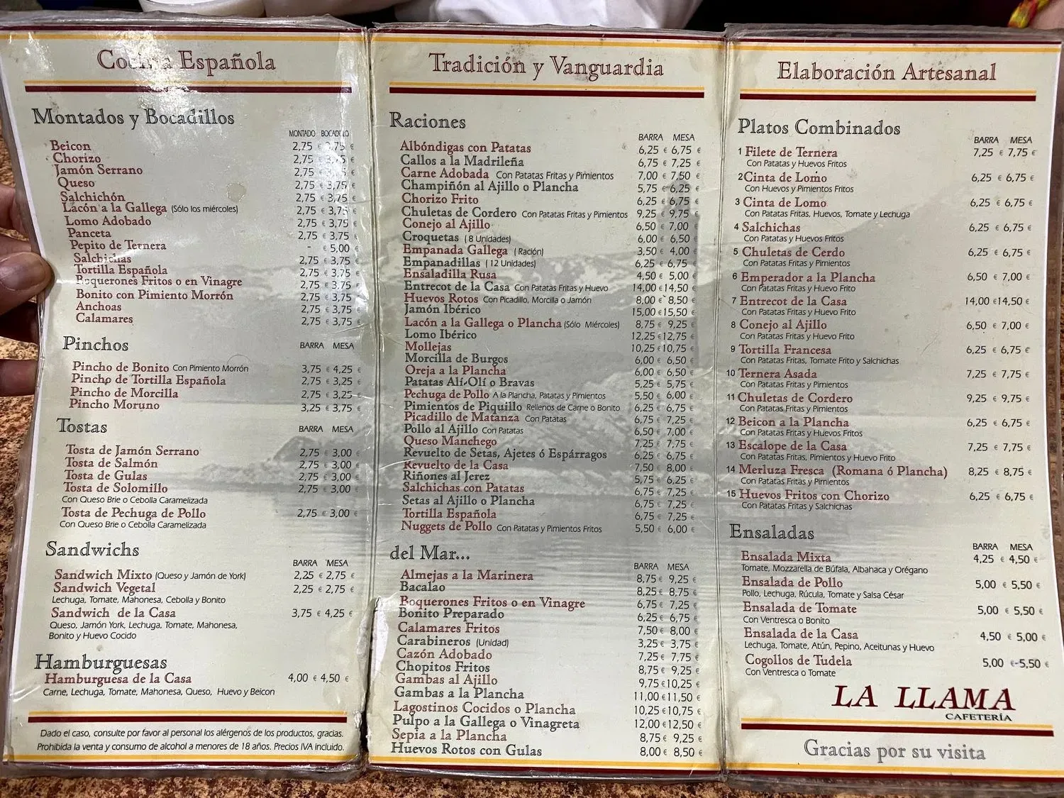 Menu 1