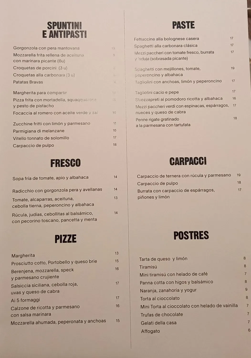 Menu 1