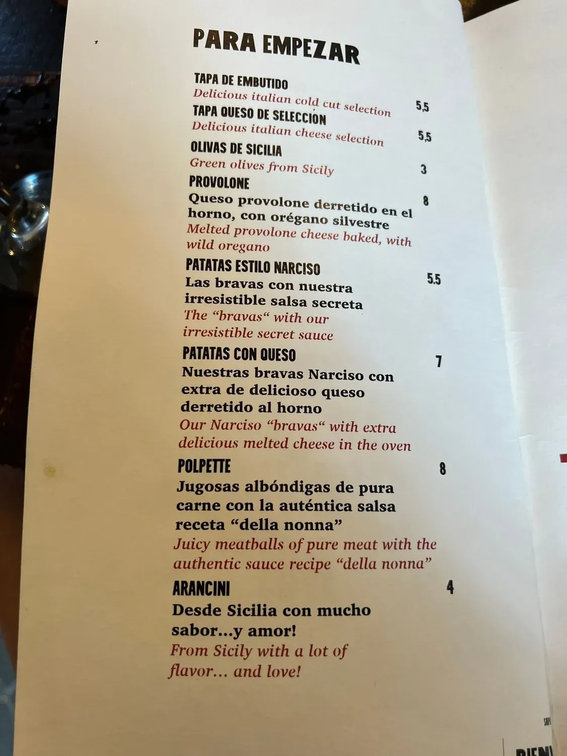 Menu 2