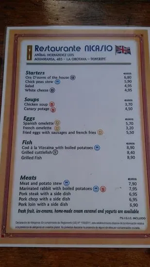 Menu 1