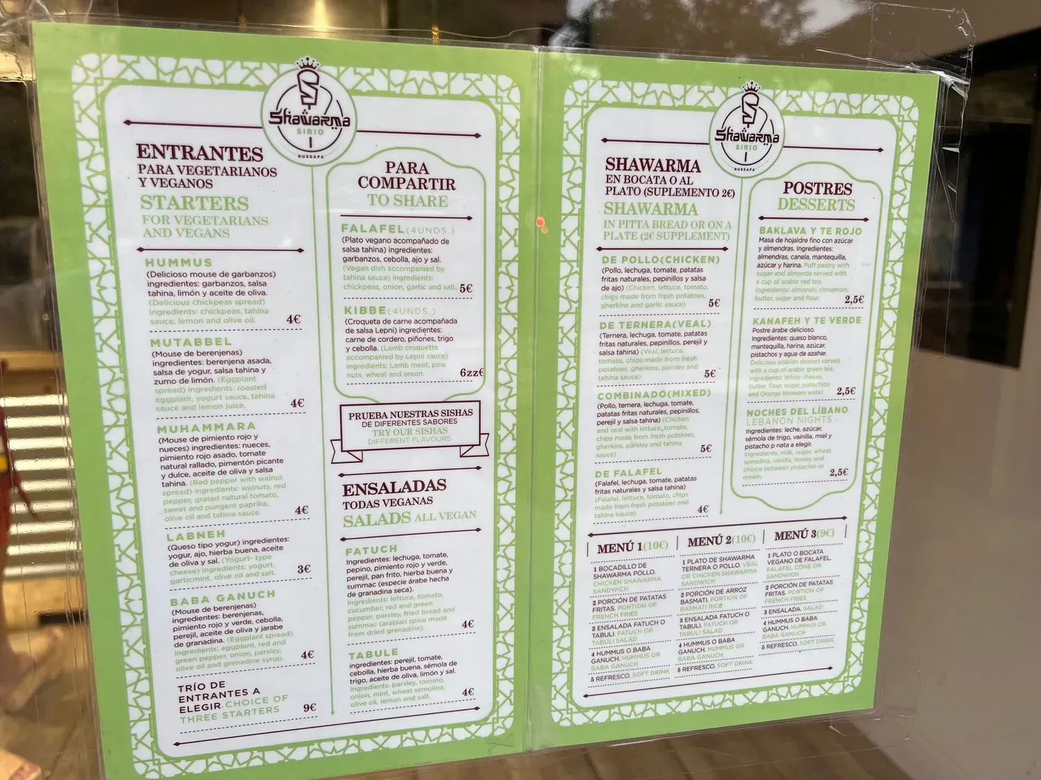 Menu 1