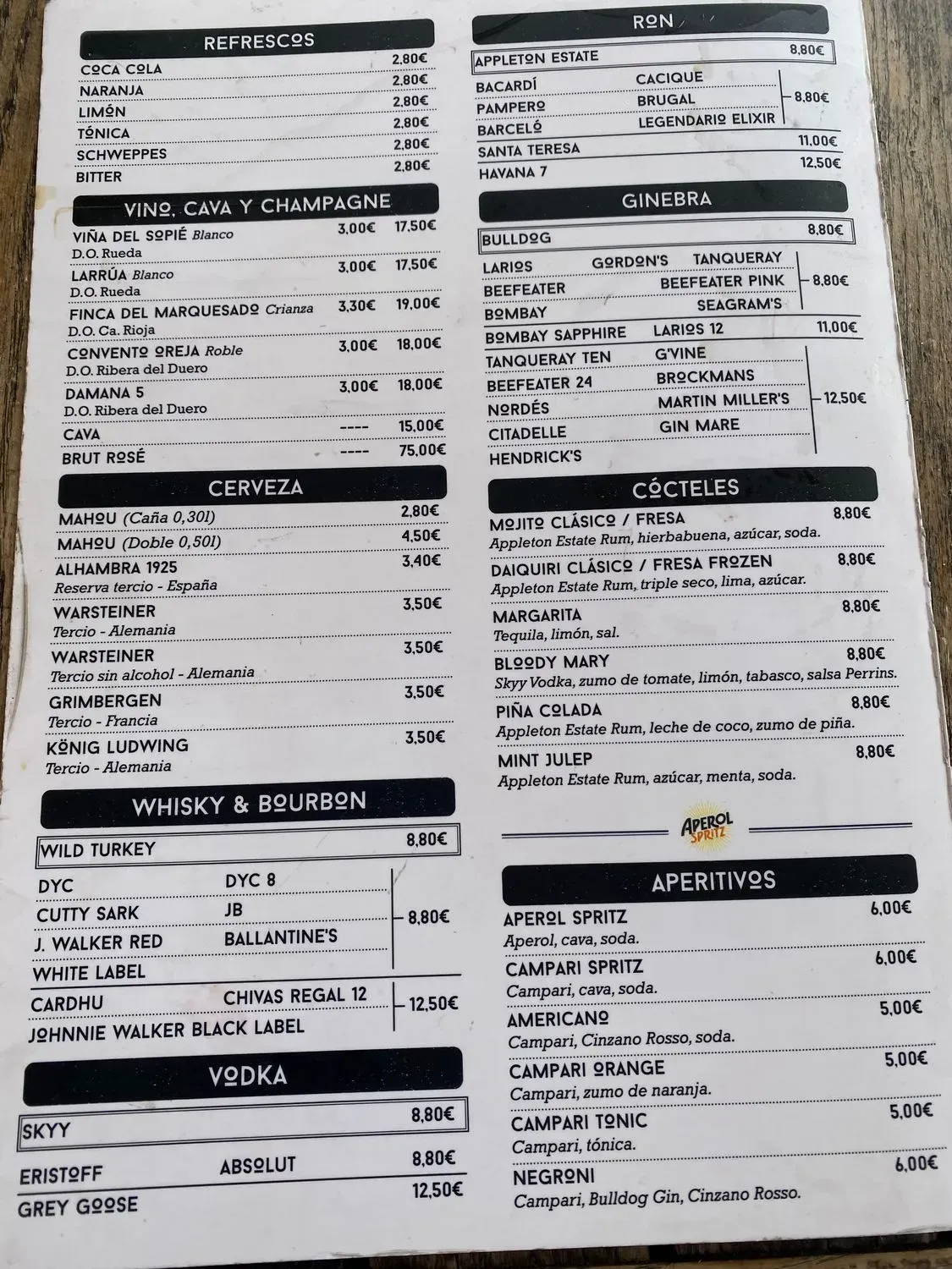 Menu 1