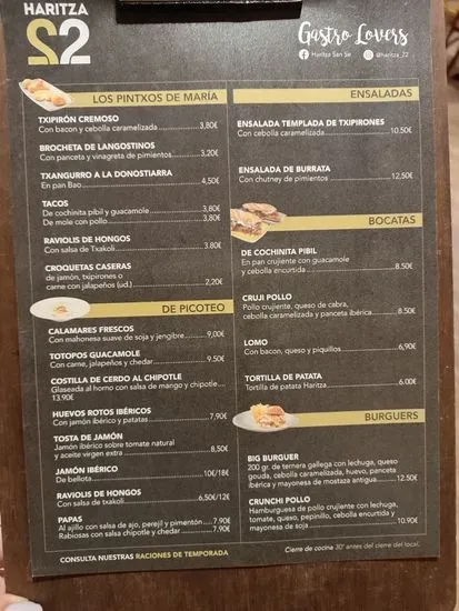 Menu 1