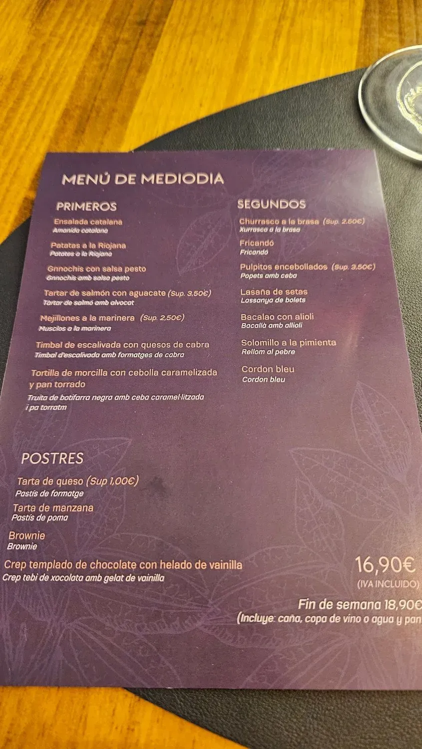 Menu 1