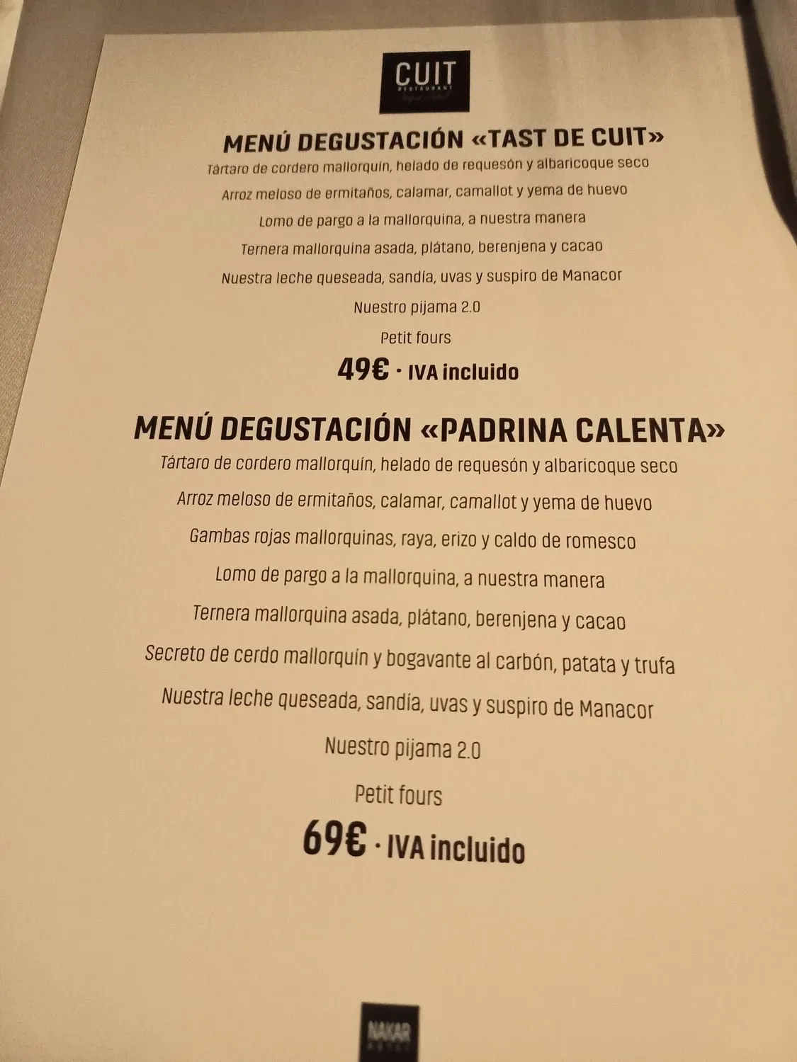 Menu 3