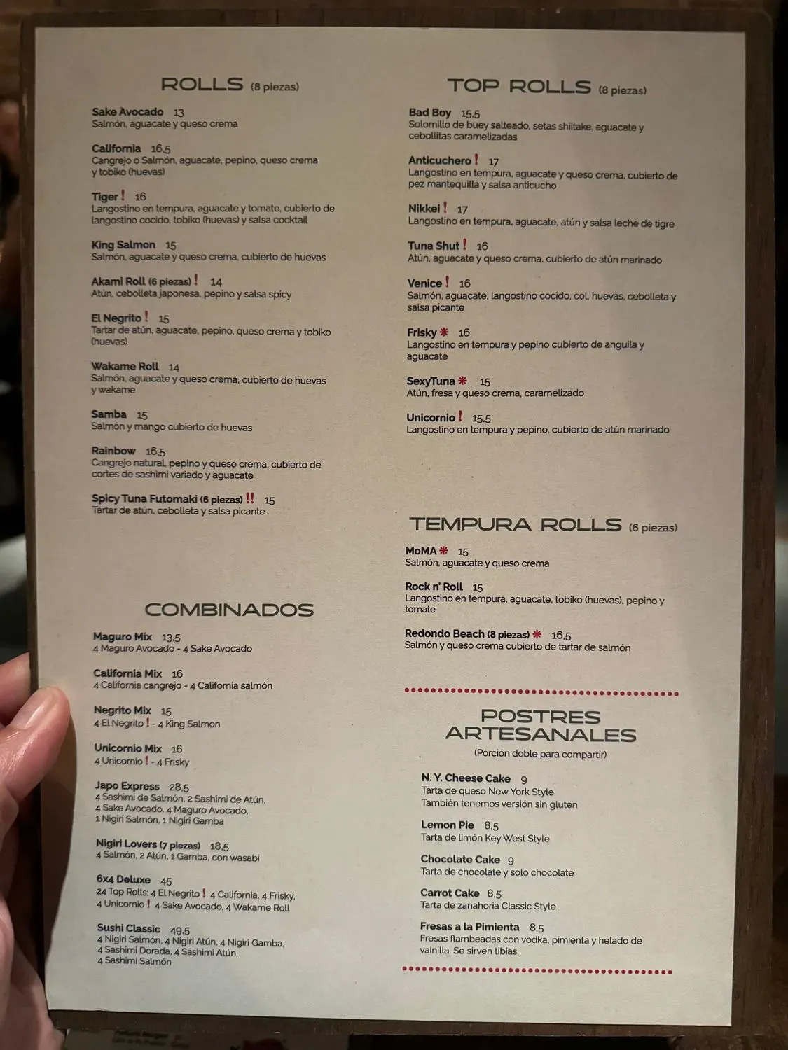 Menu 1