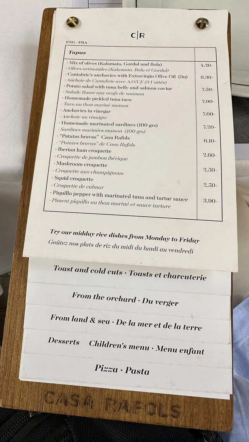 Menu 2