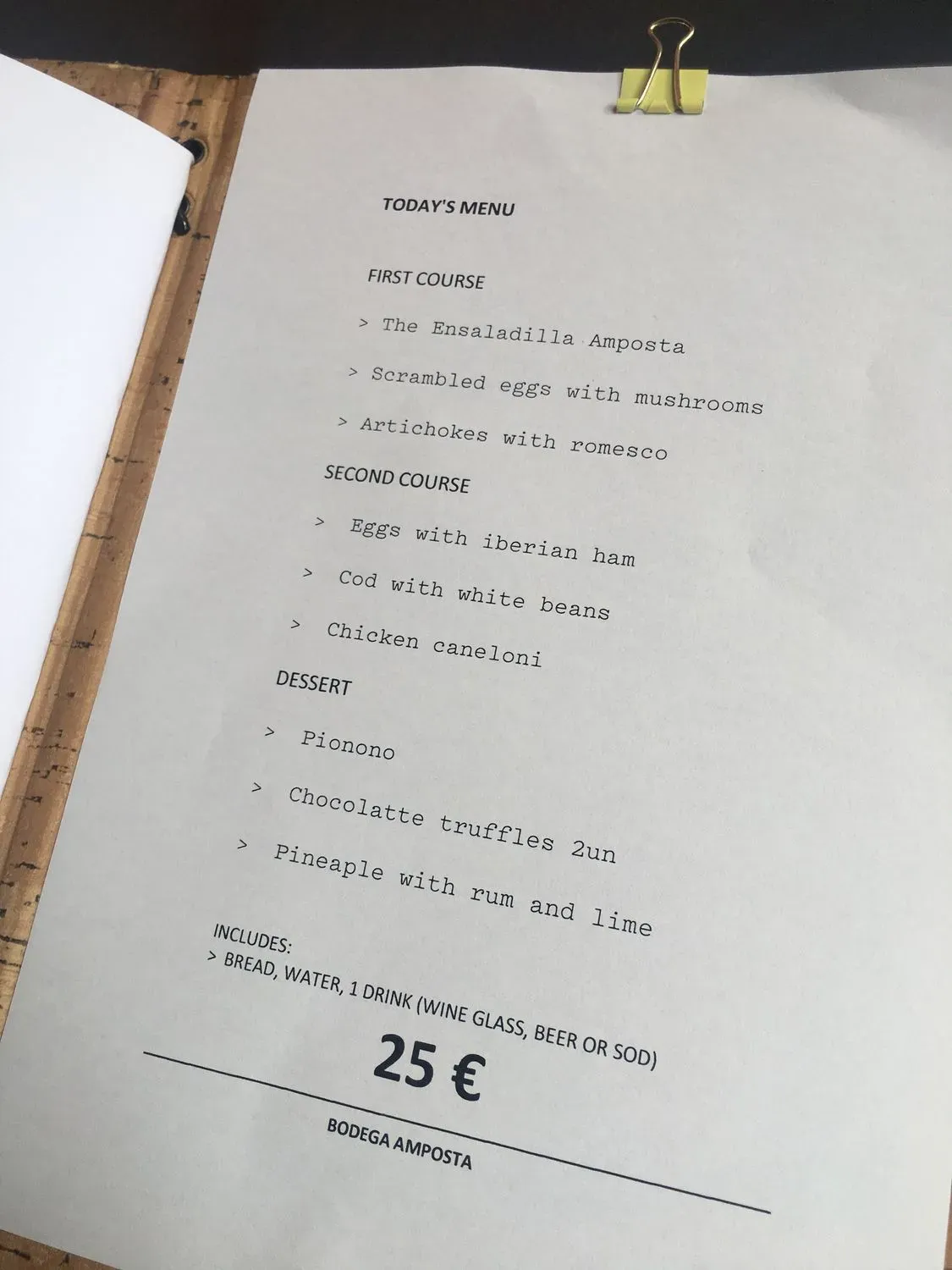 Menu 1