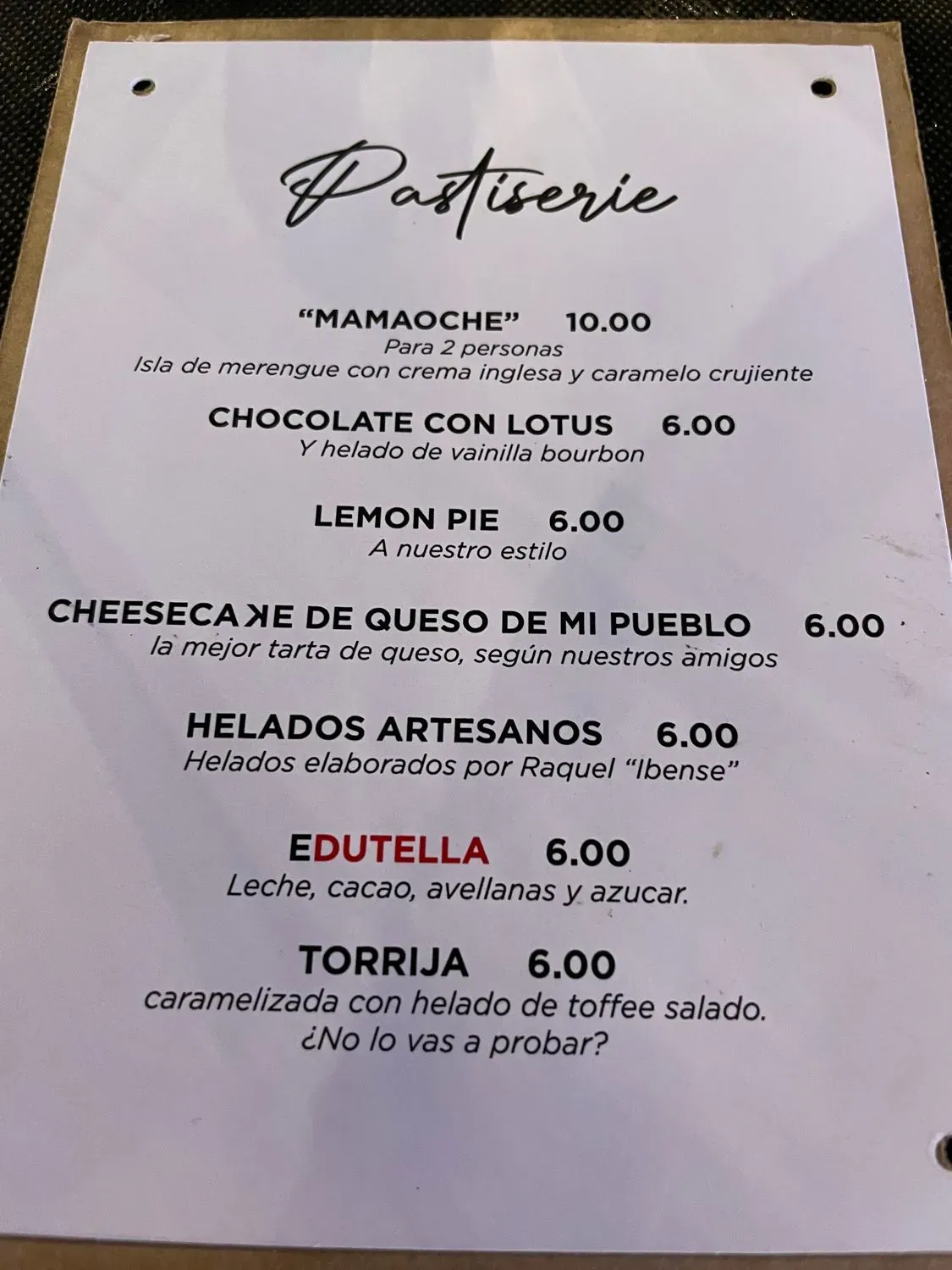 Menu 1