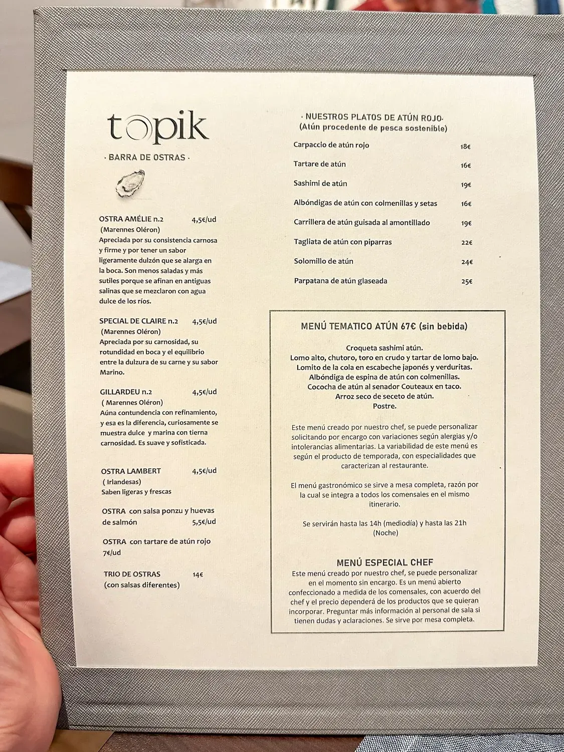 Menu 1