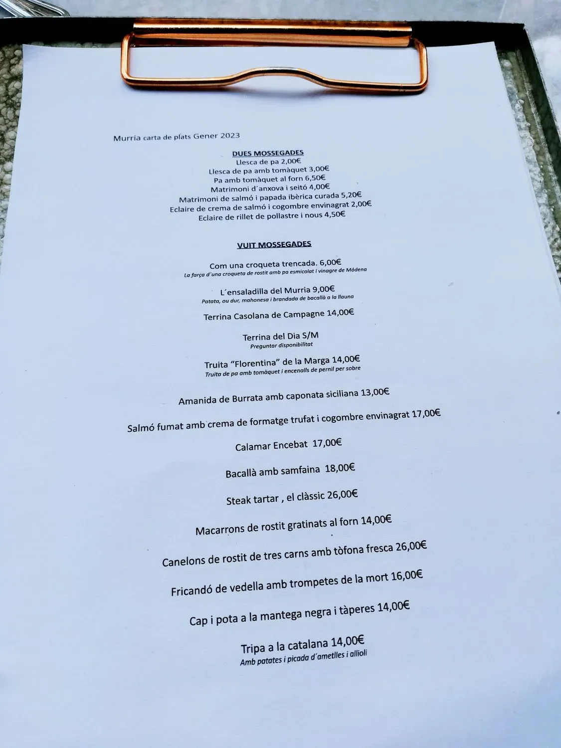 Menu 1