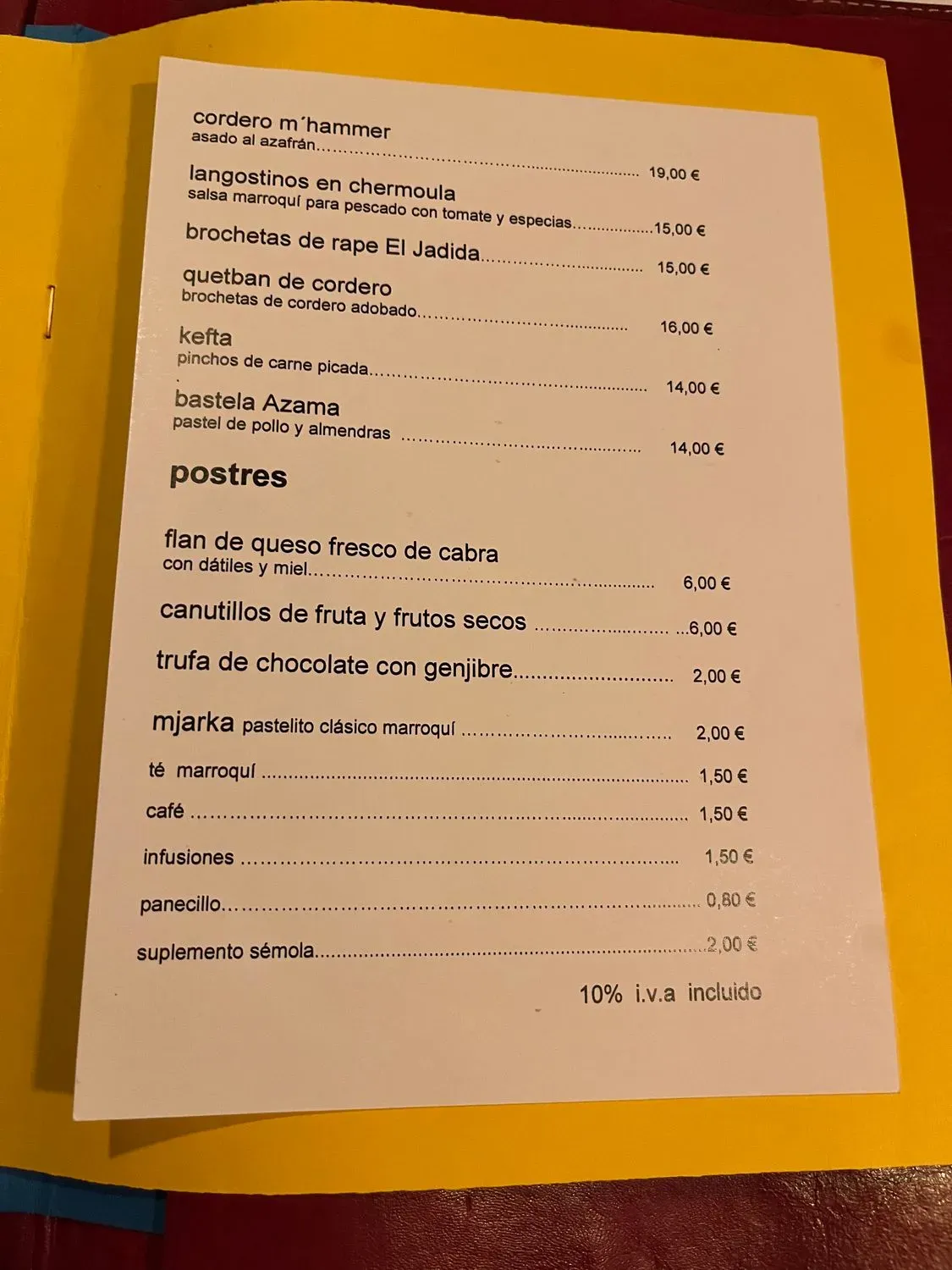 Menu 1