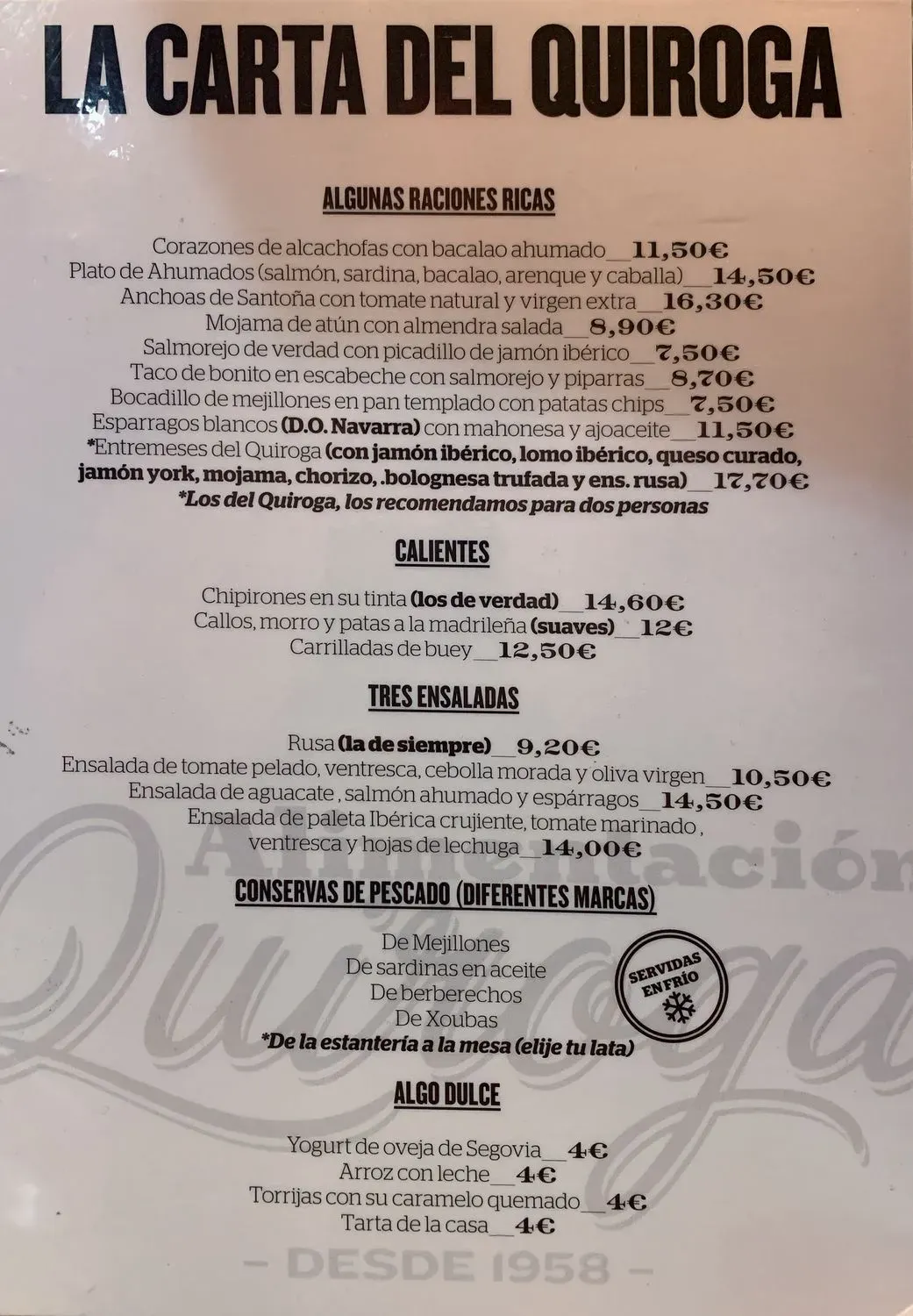 Menu 1