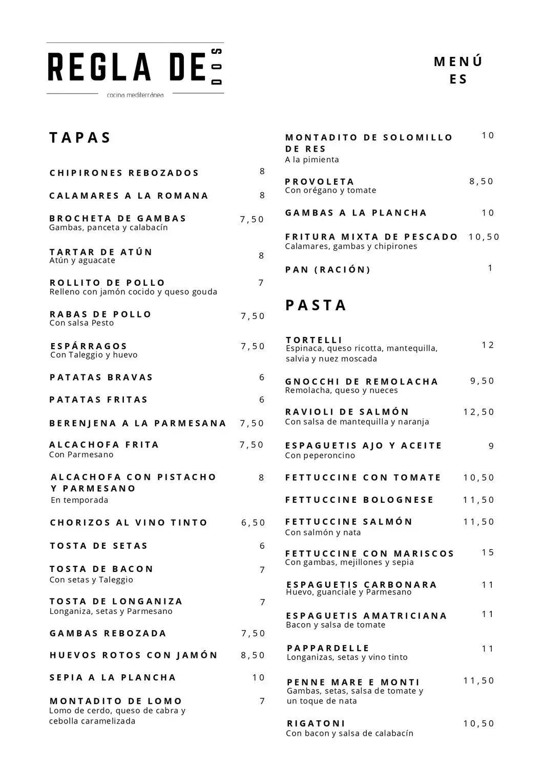 Menu 3