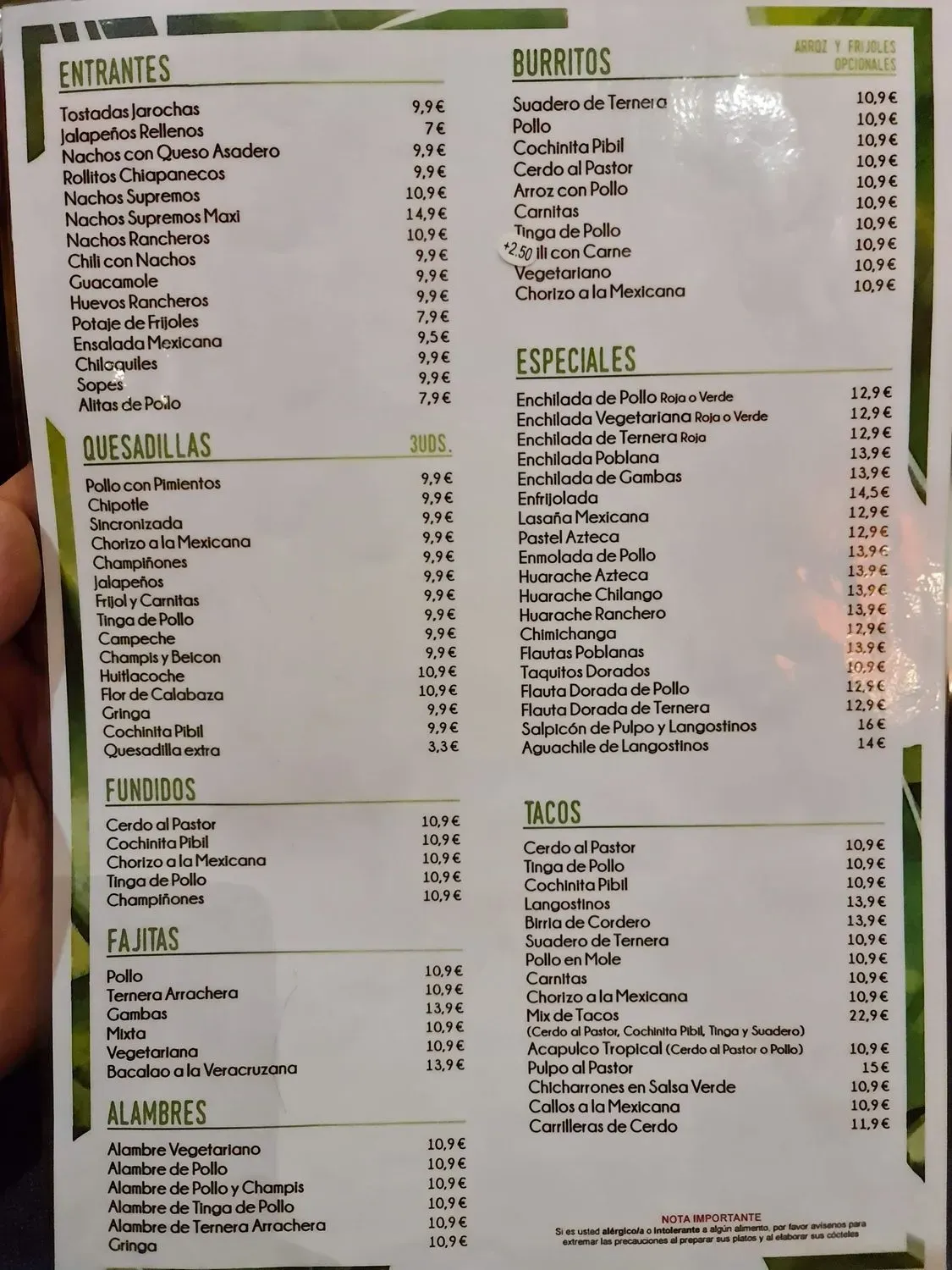 Menu 1