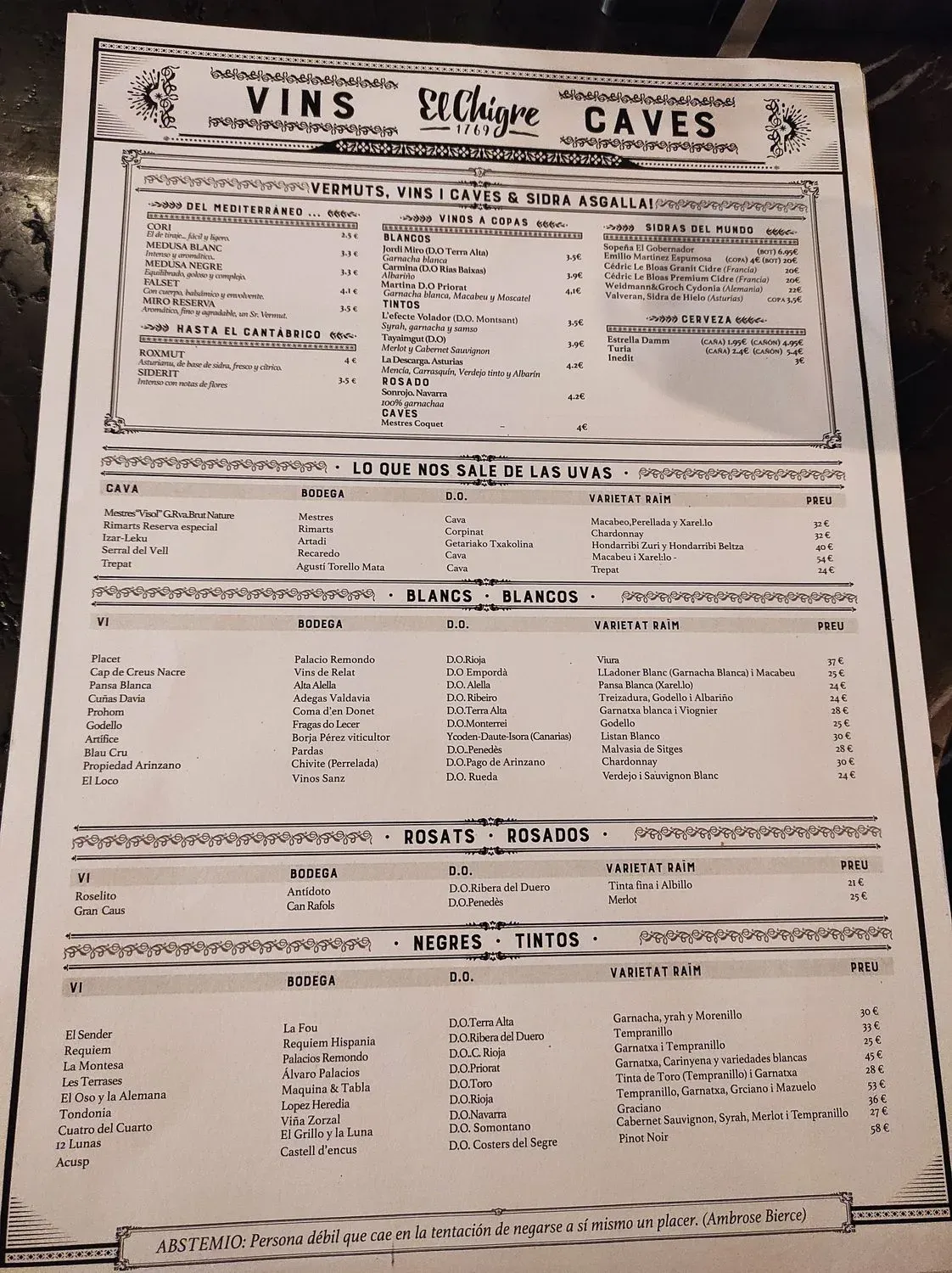 Menu 1