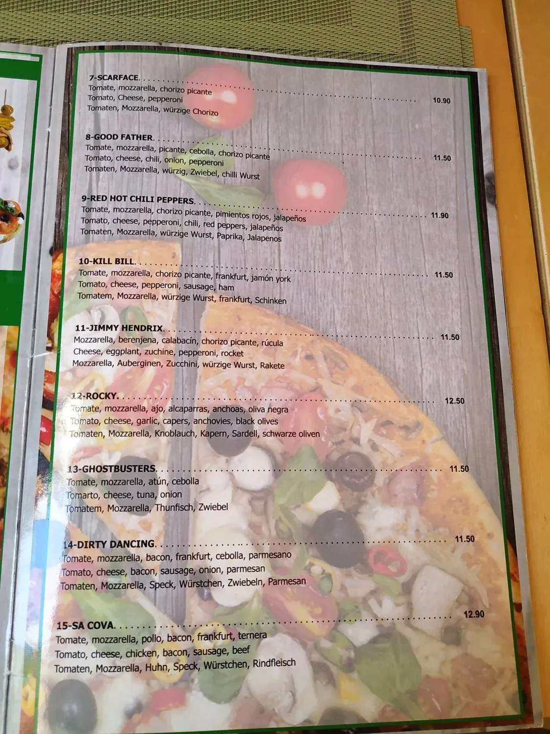 Menu 2