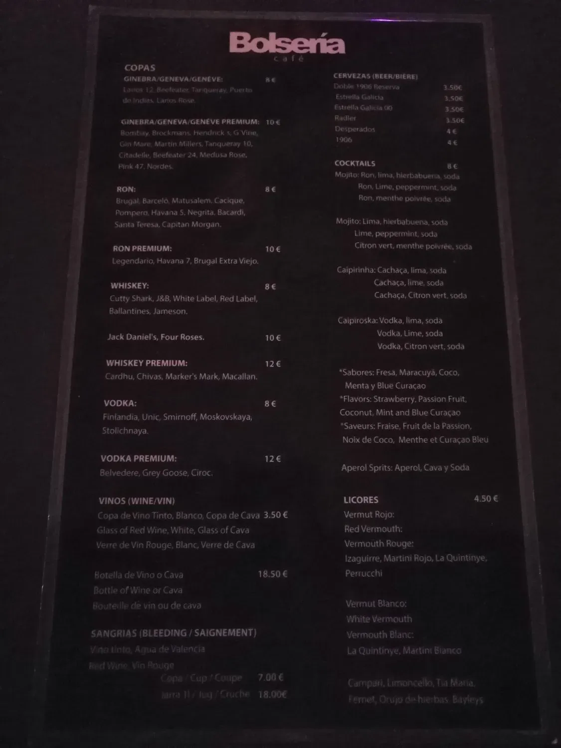 Menu 1