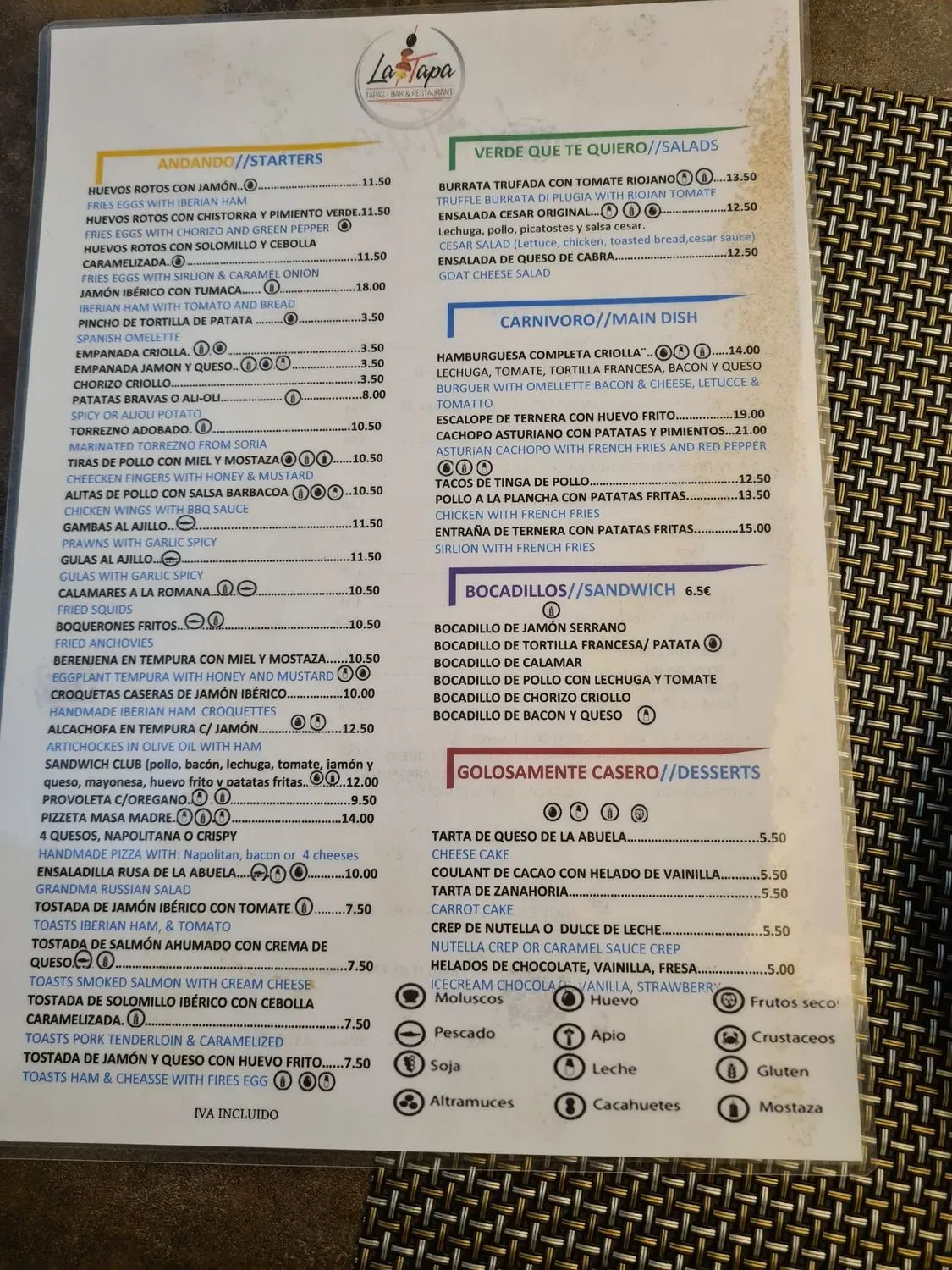 Menu 1