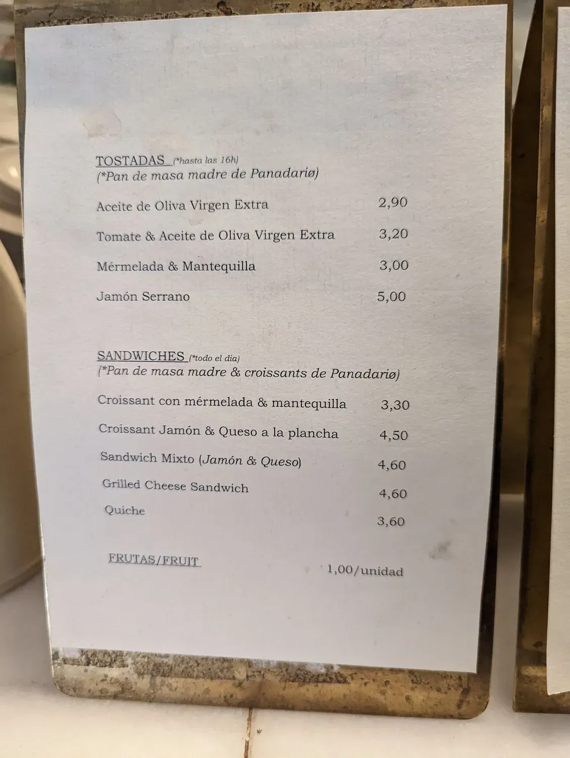 Menu 2