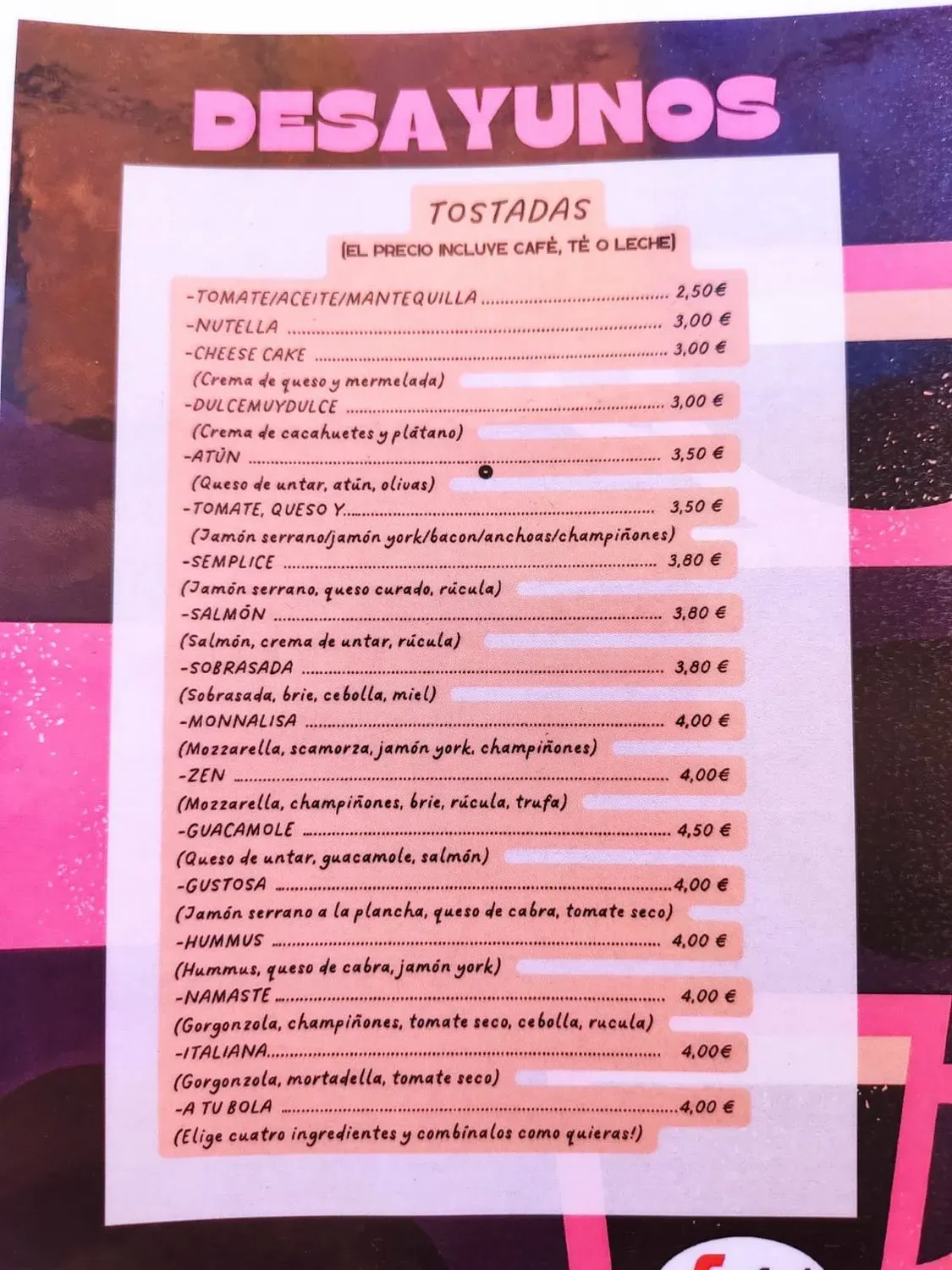 Menu 3