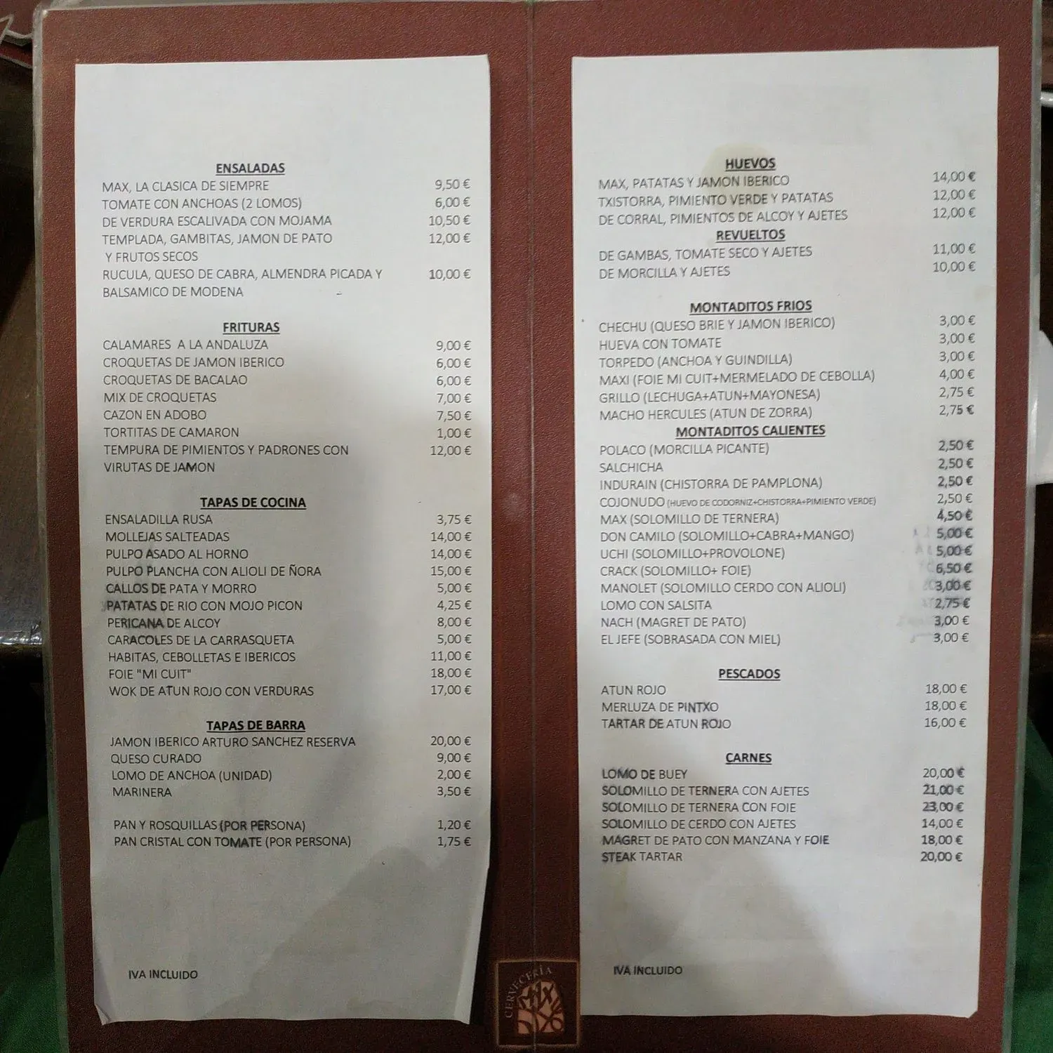 Menu 2