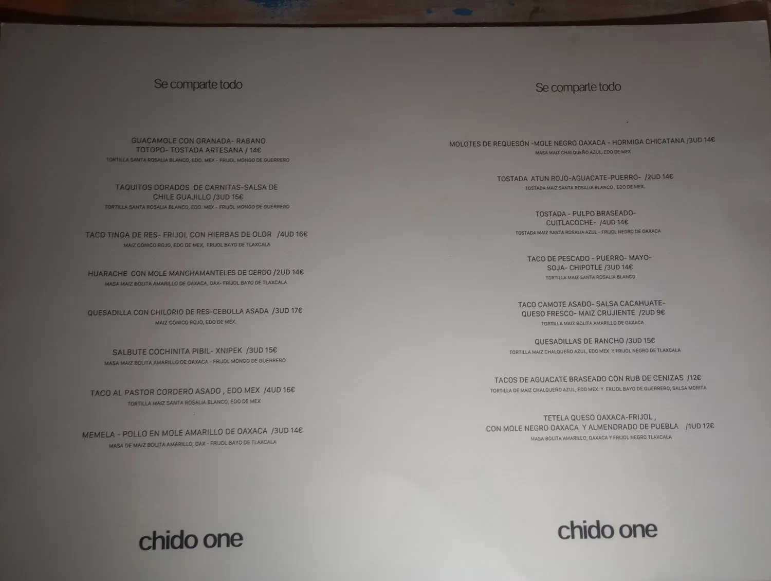 Menu 2