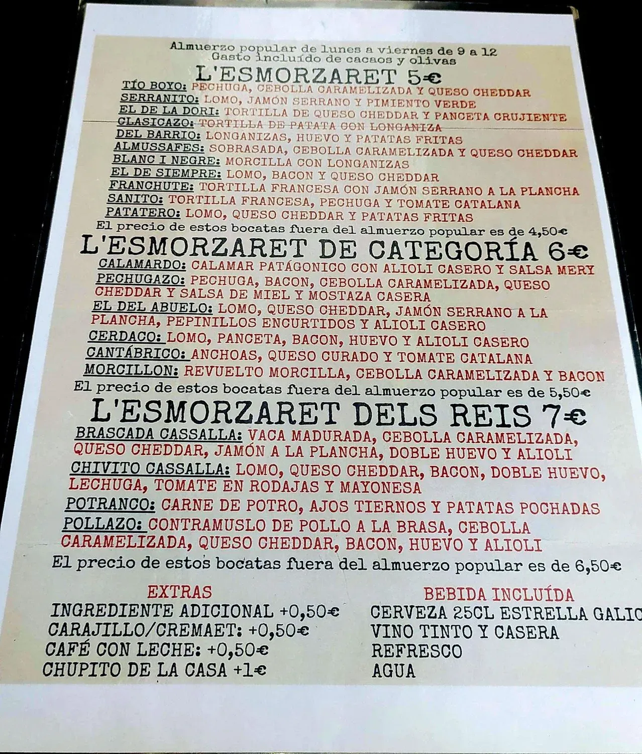 Menu 1