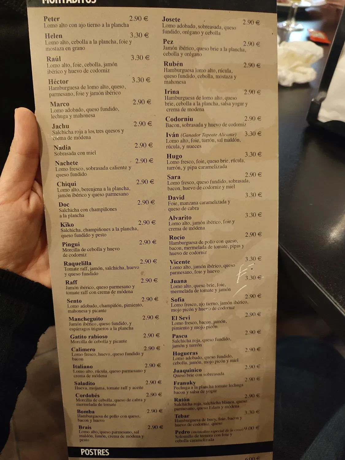 Menu 2