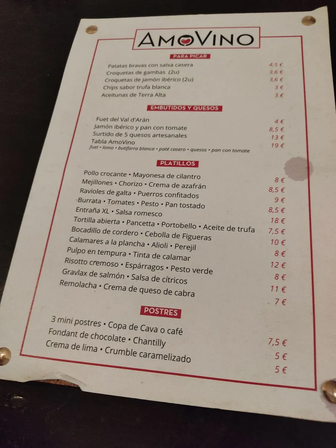 Menu 1