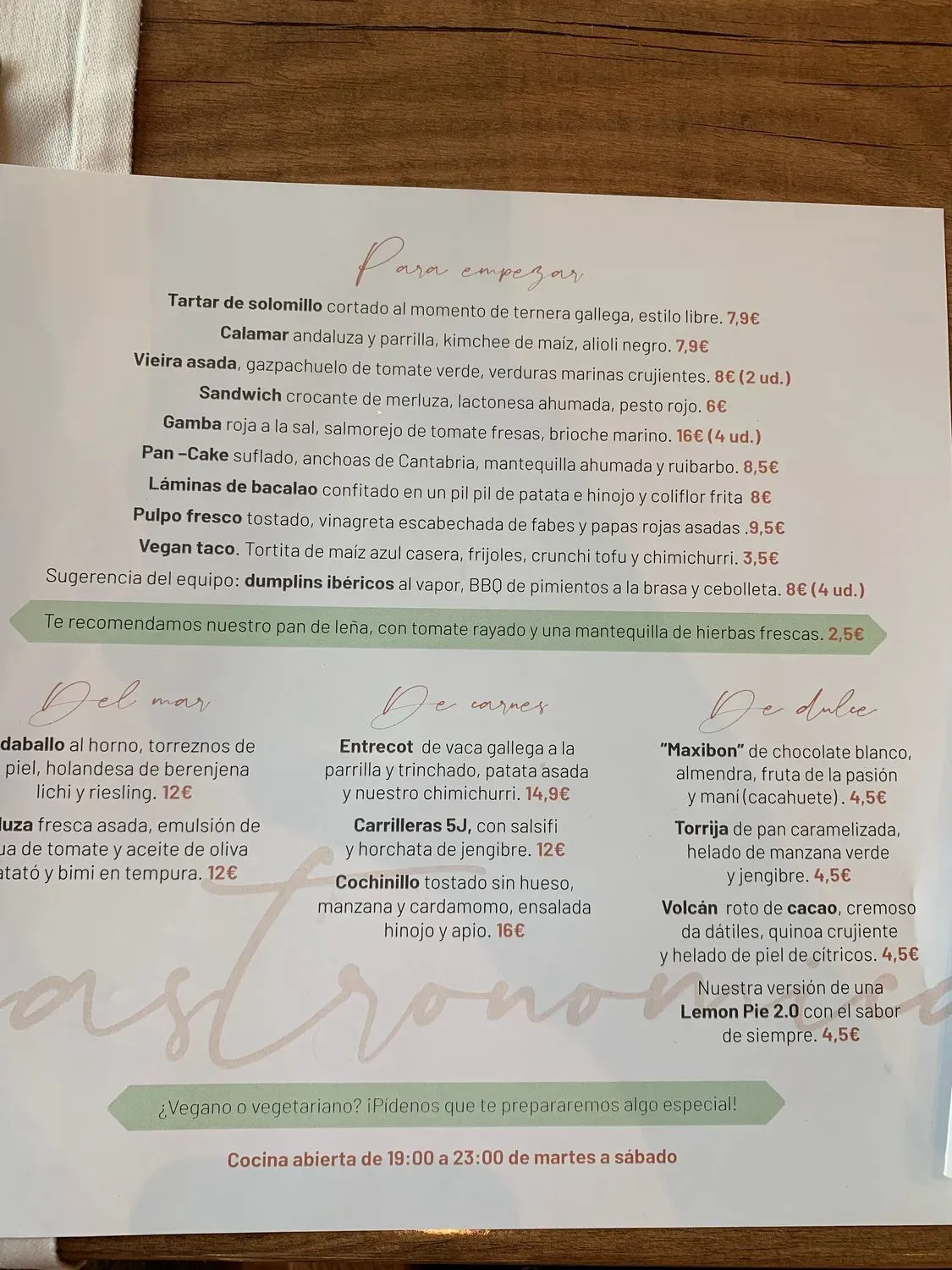 Menu 2