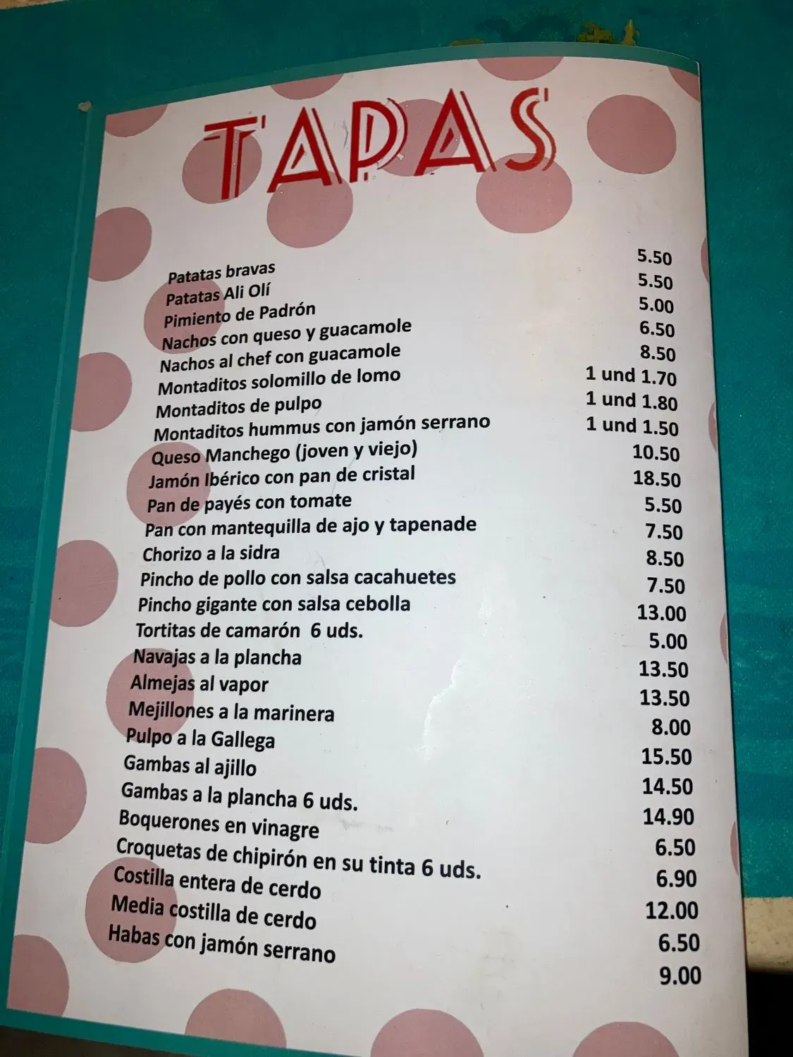 Menu 3