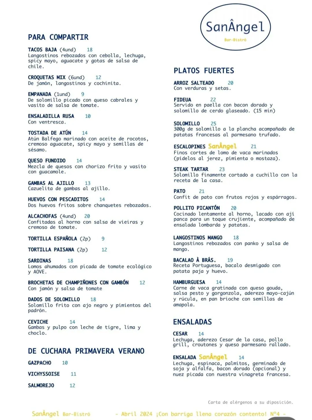 Menu 1