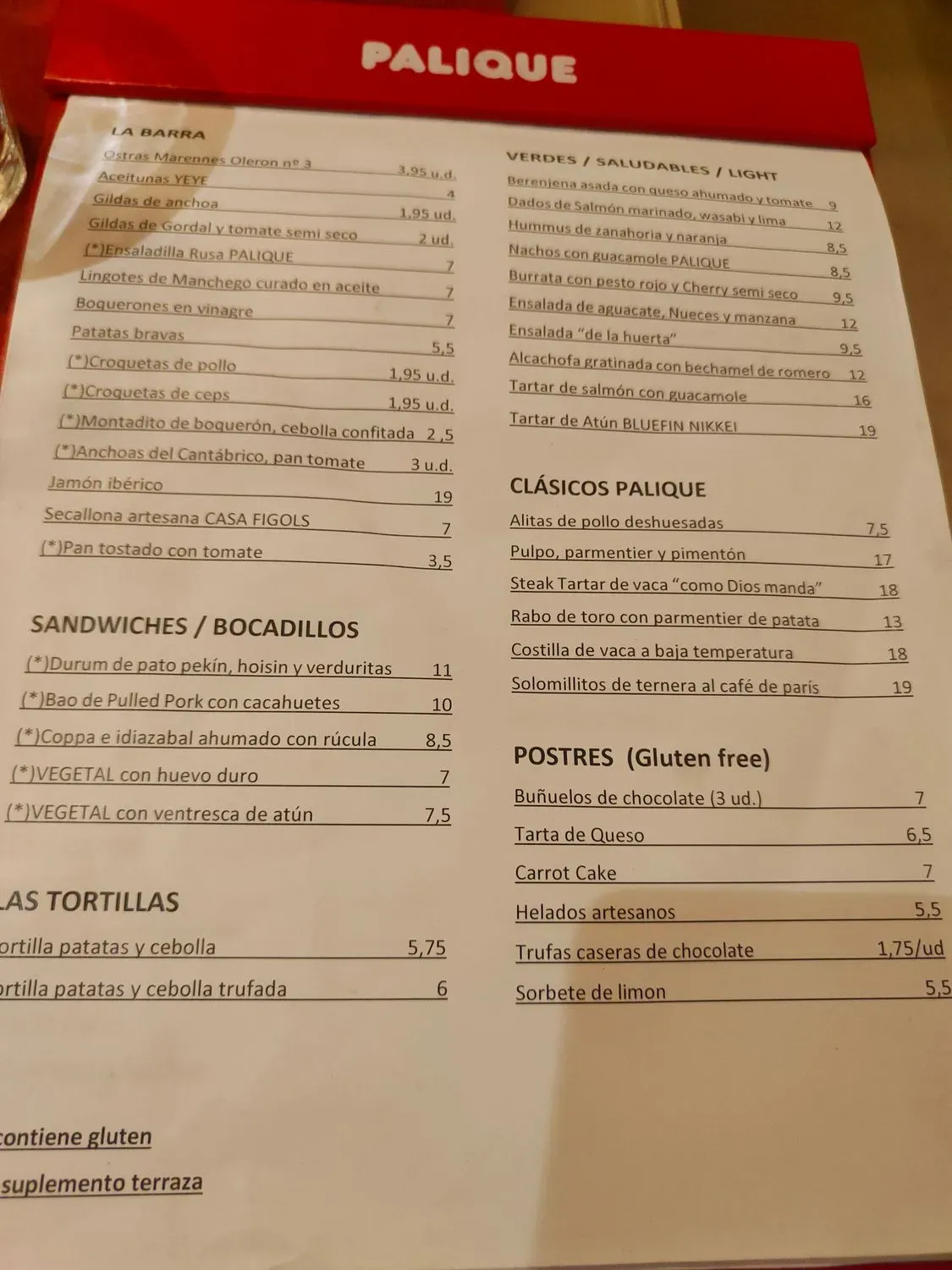 Menu 1