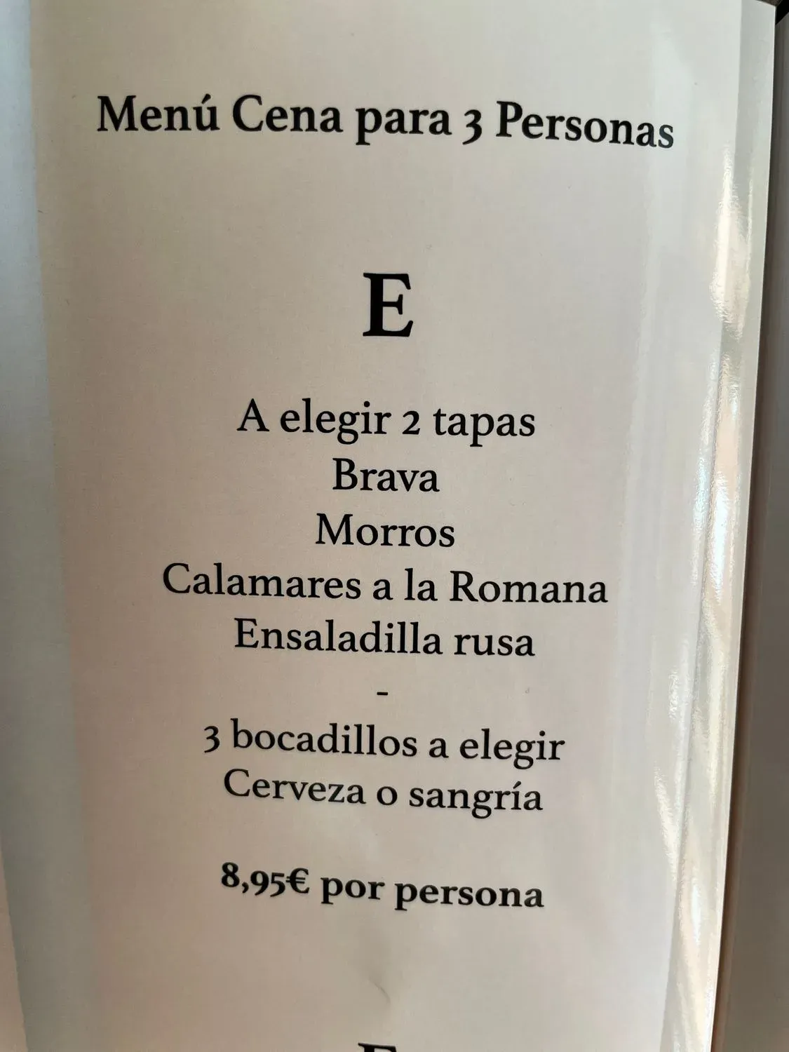 Menu 2