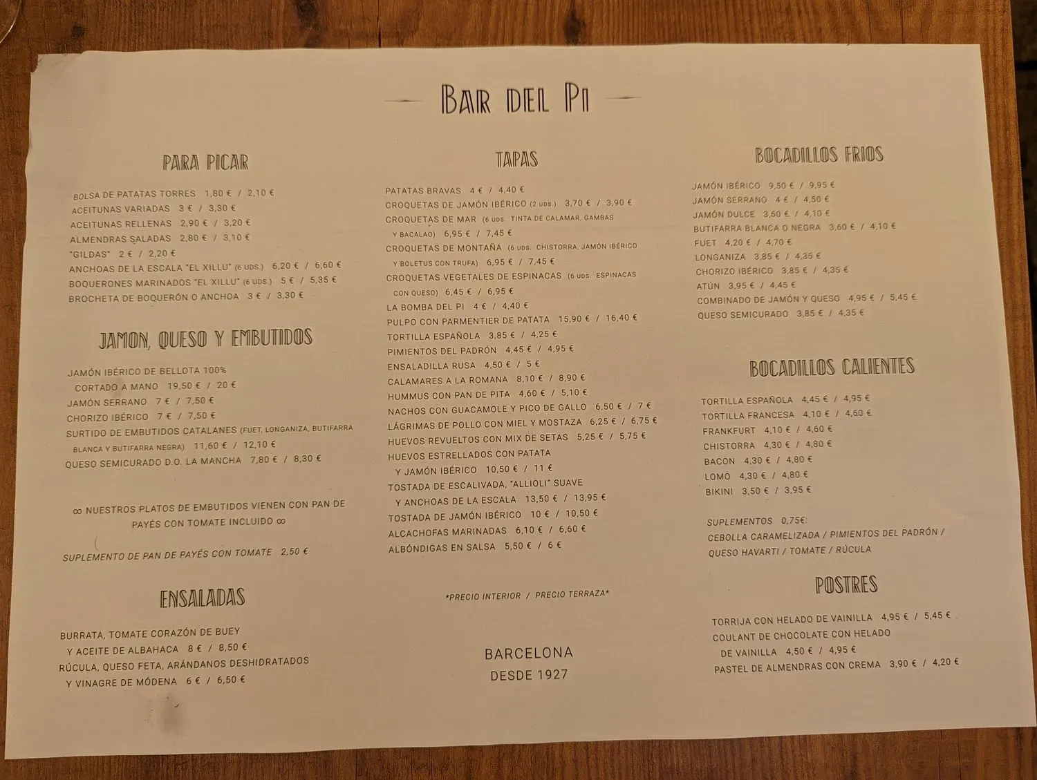 Menu 1