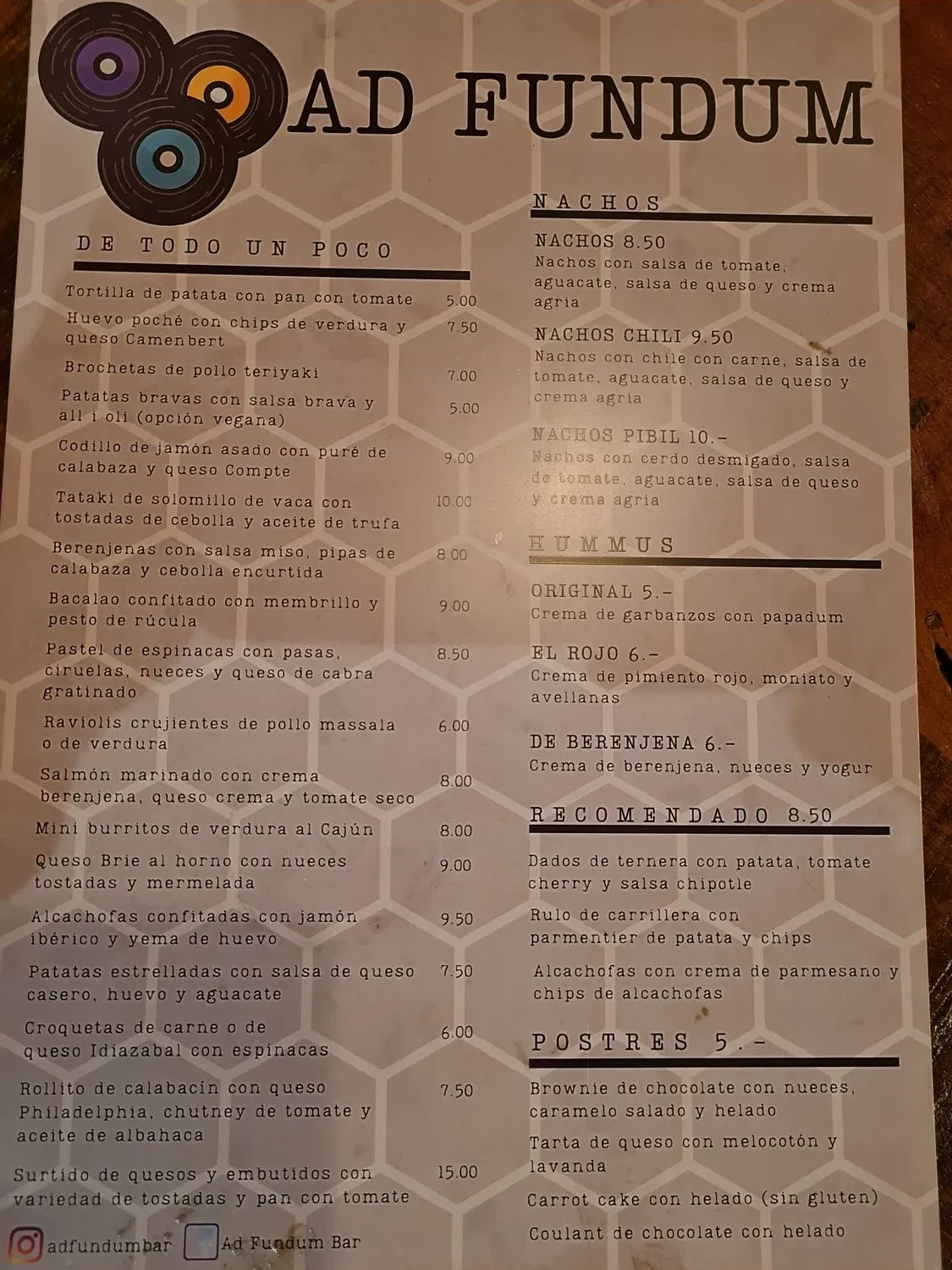 Menu 1