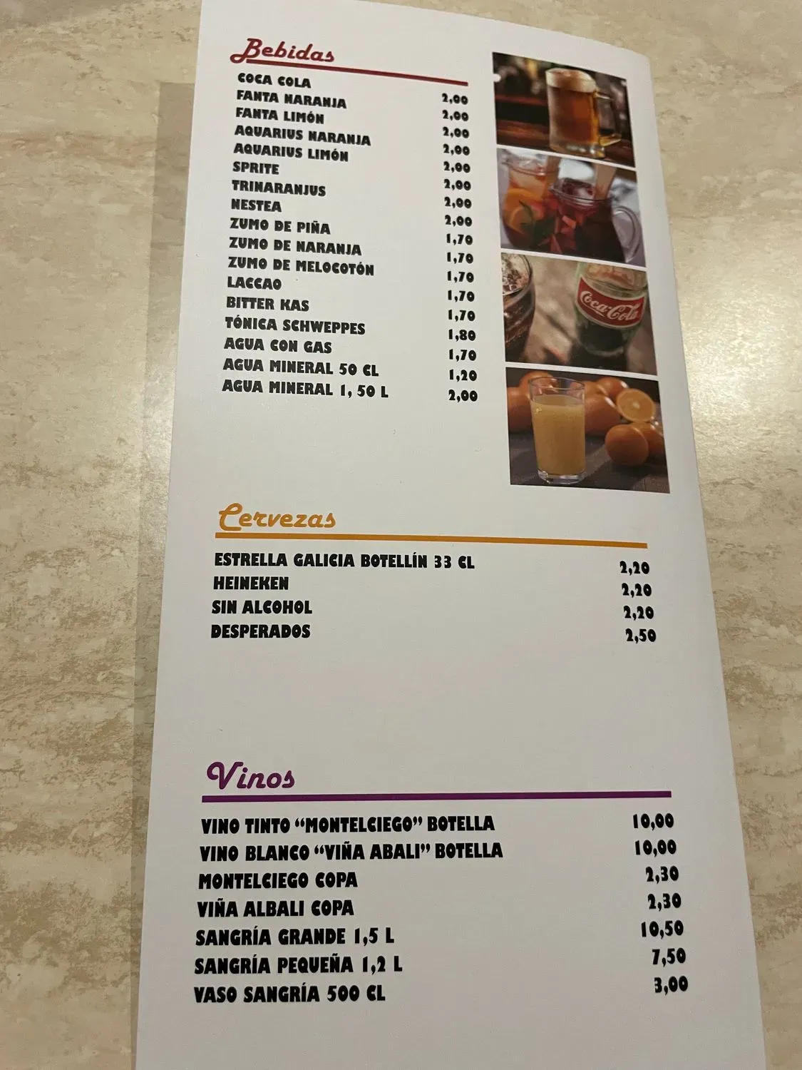 Menu 1