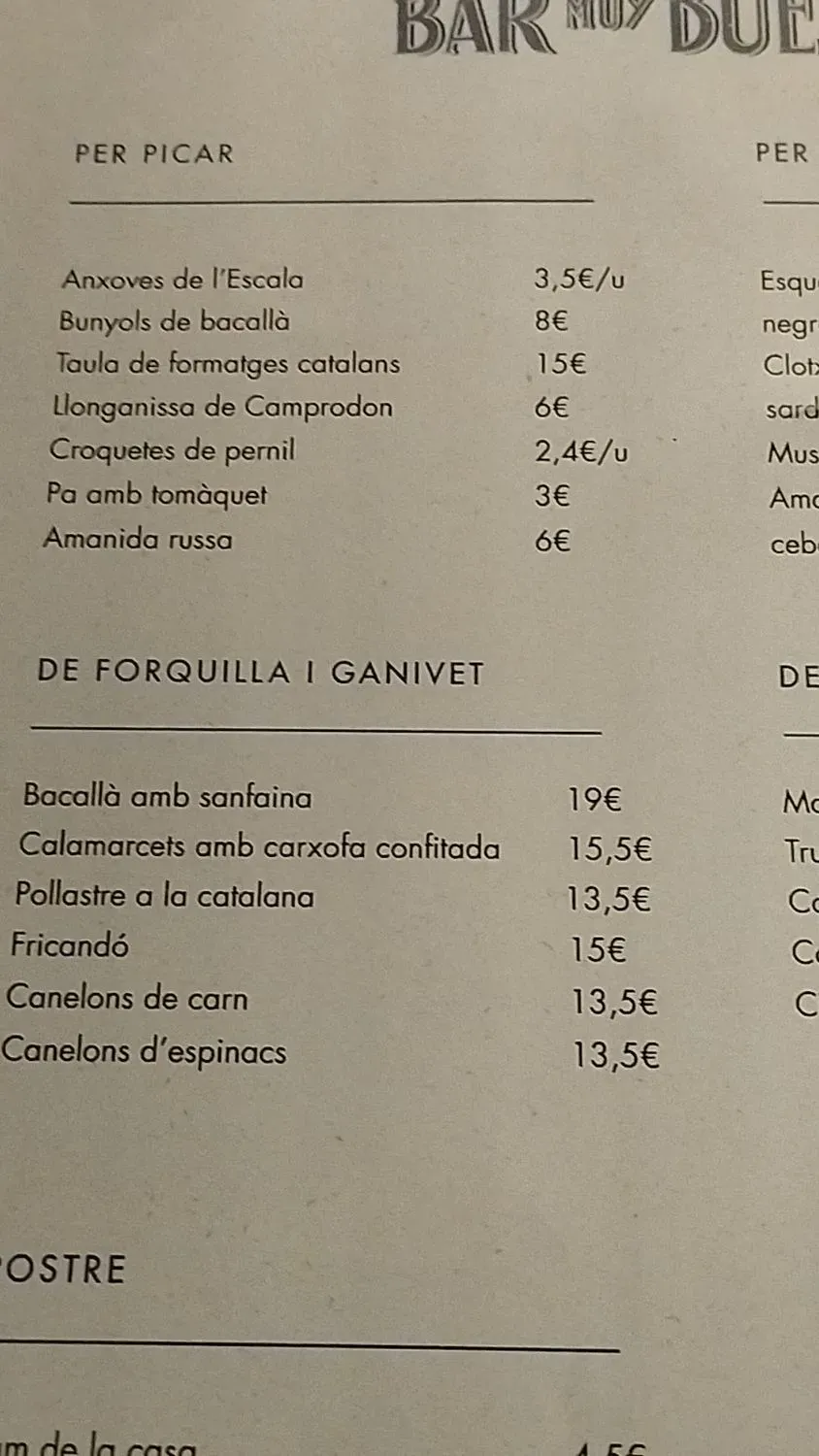 Menu 1