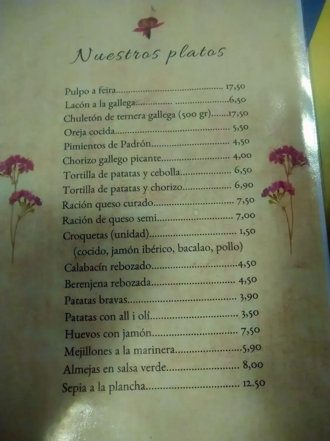 Menu 2